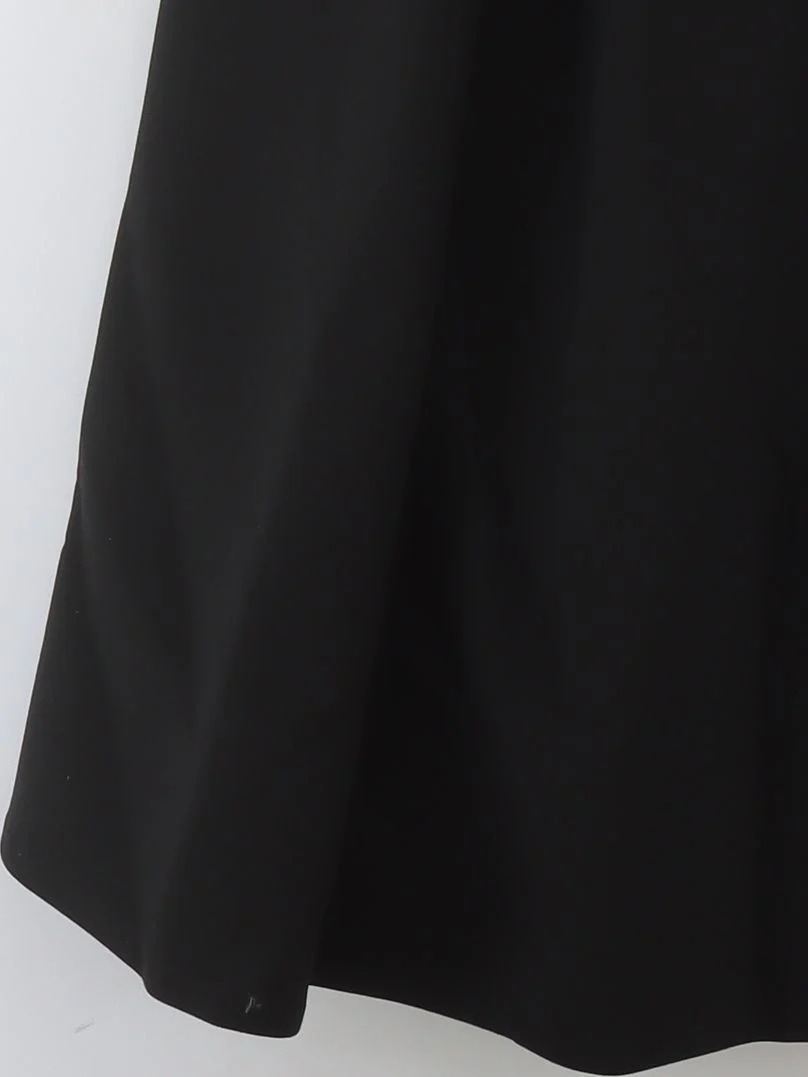 Karen Millen A-Line Midi Dress UK12 in Black RRP £239 - Image 4