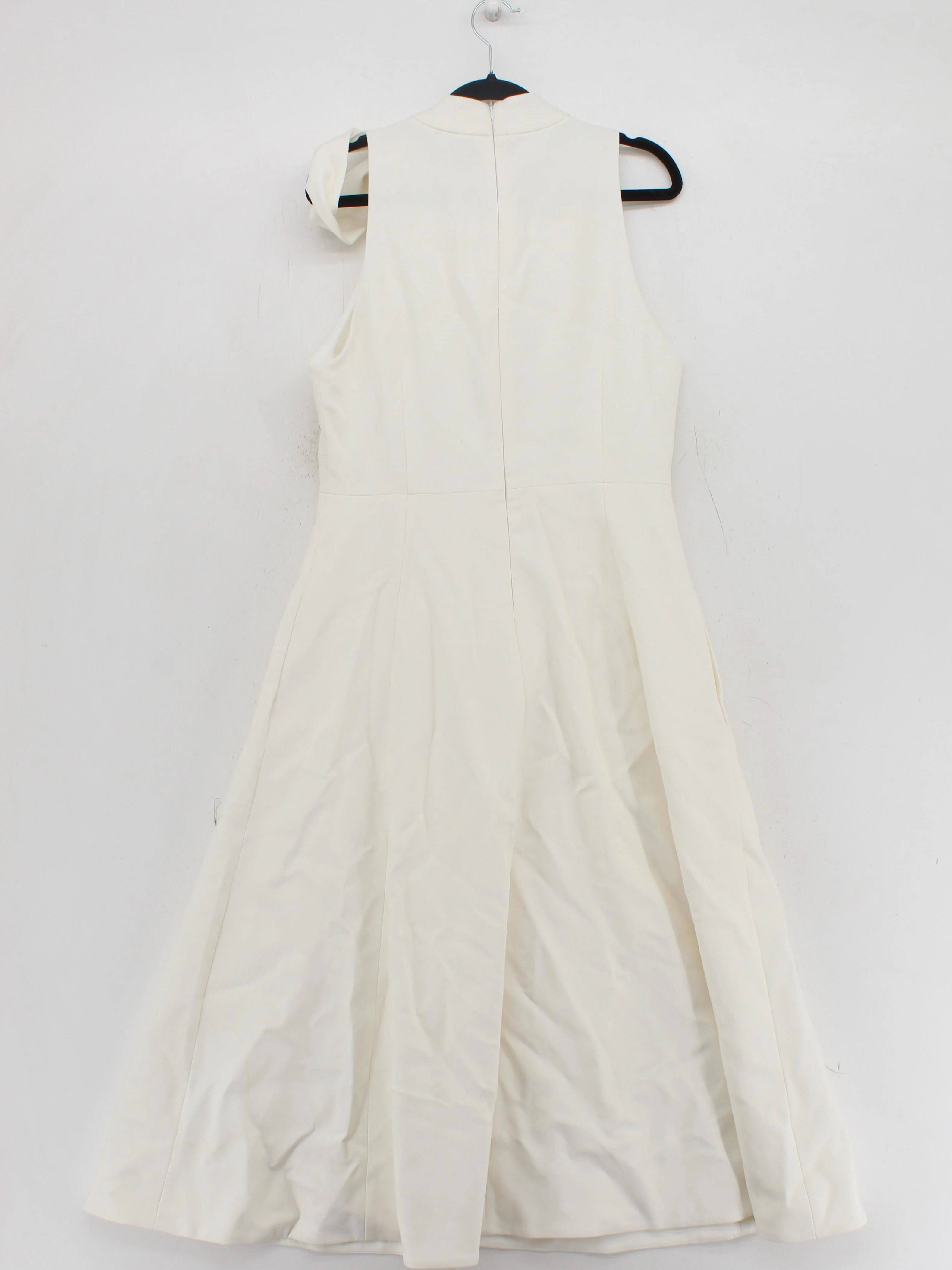 Karen Millen A-Line Midi Dress UK12 in Cream RRP £219 - Image 2
