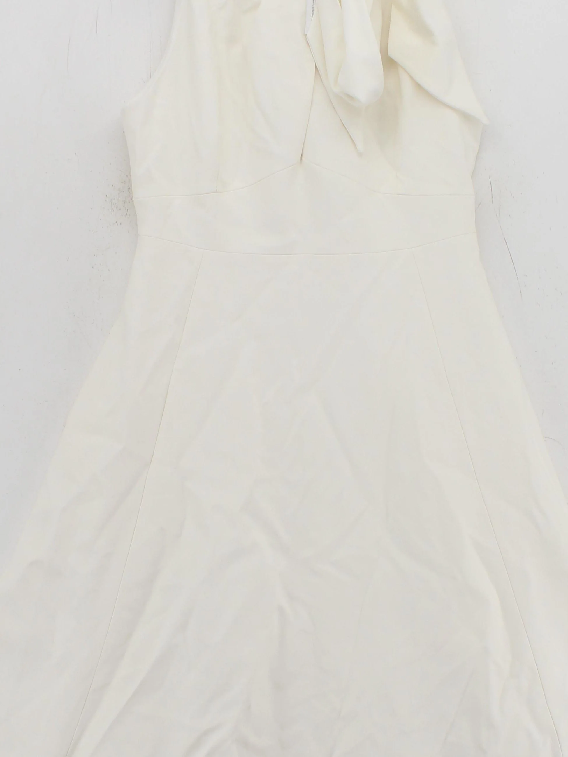 Karen Millen A-Line Midi Dress UK12 in Cream RRP £219 - Image 3