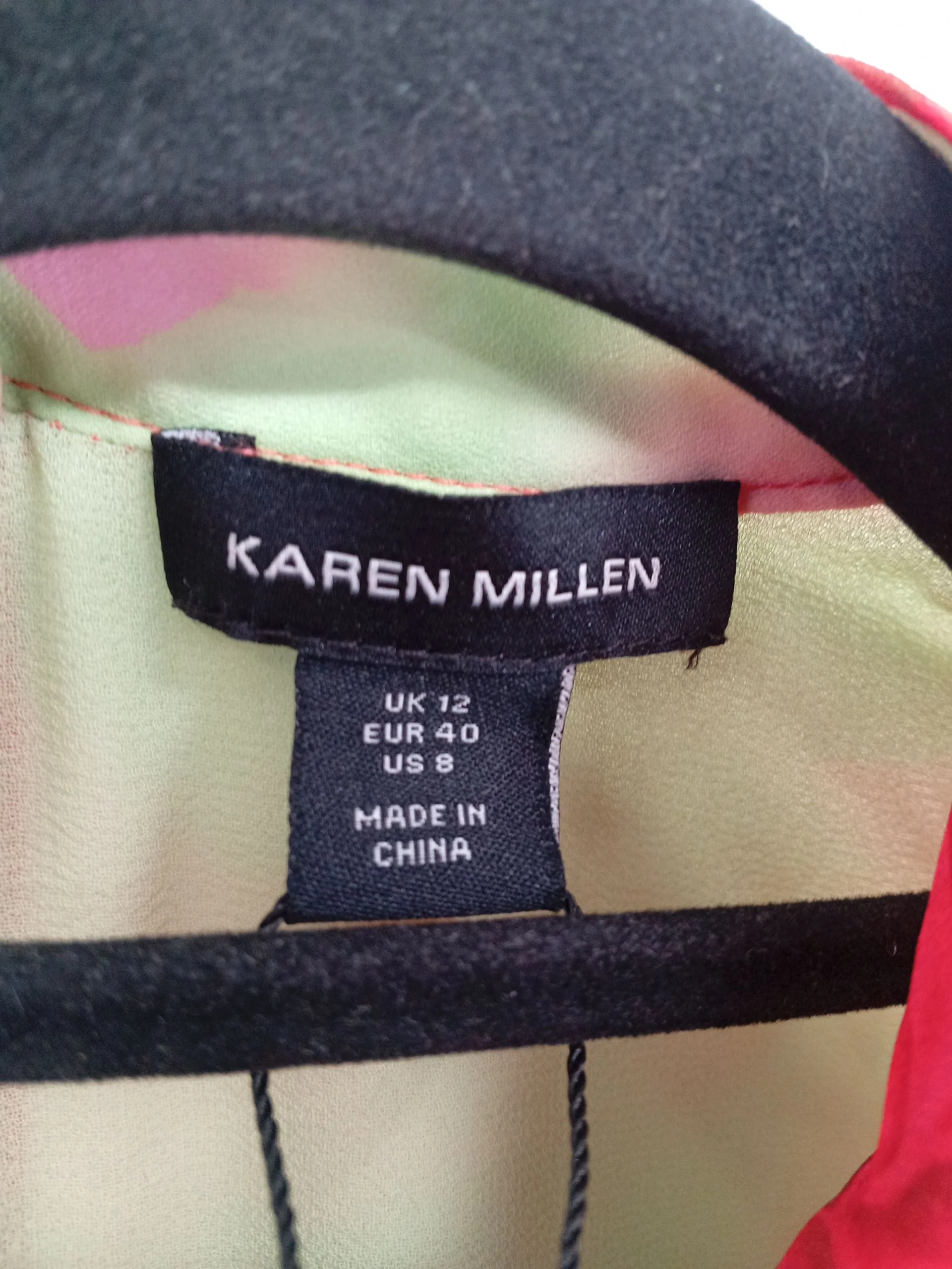Karen Millen A-Line Midi Dress UK12 in Multi RRP £99 - Image 5