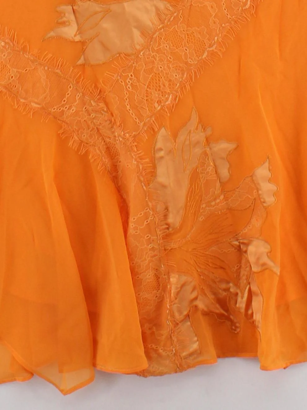 Karen Millen A-Line Midi Dress UK12 in Orange RRP £349 - Image 4