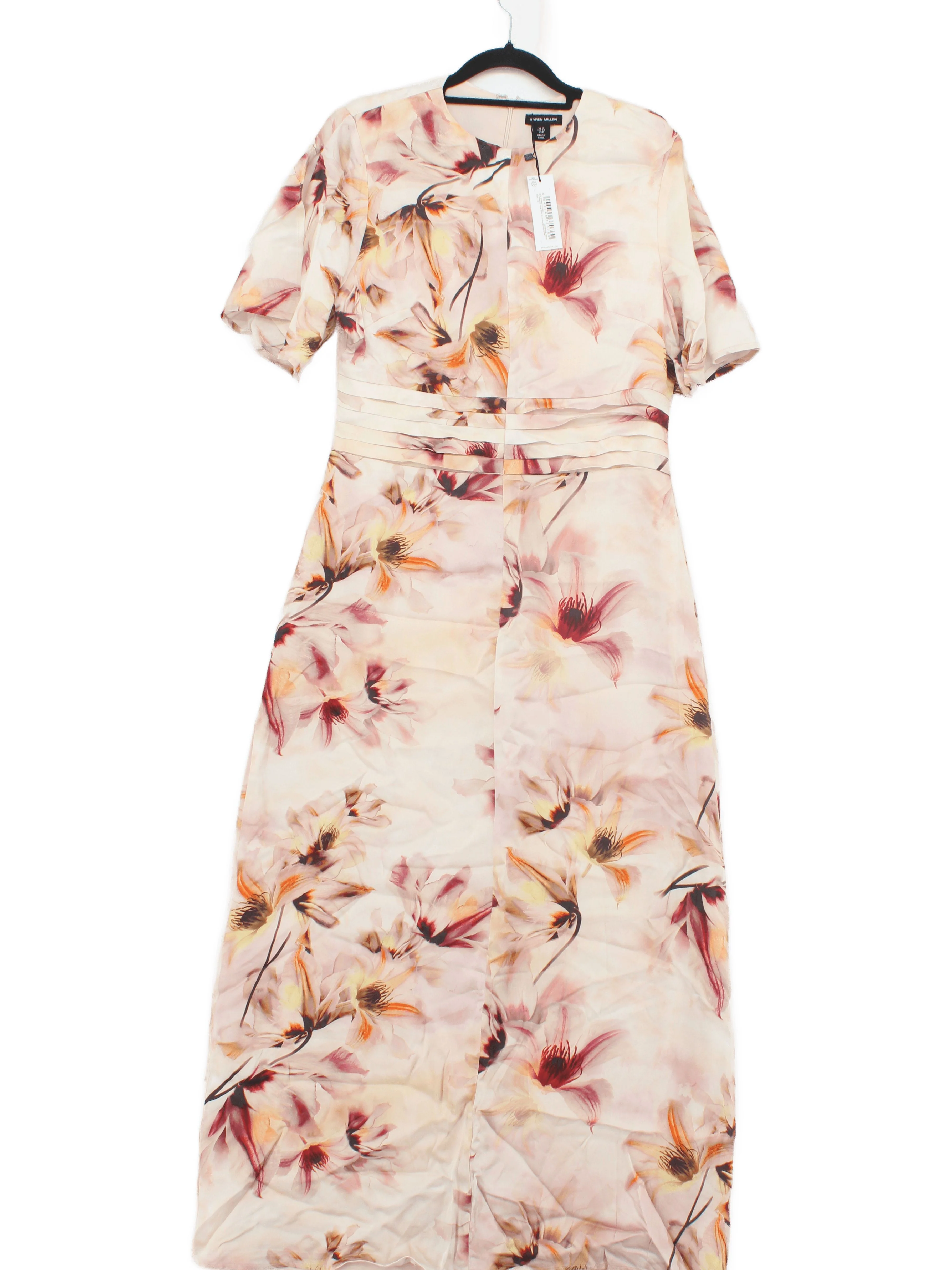 Karen Millen A-Line Midi Dress UK12 in Pink RRP £159 - Image 2
