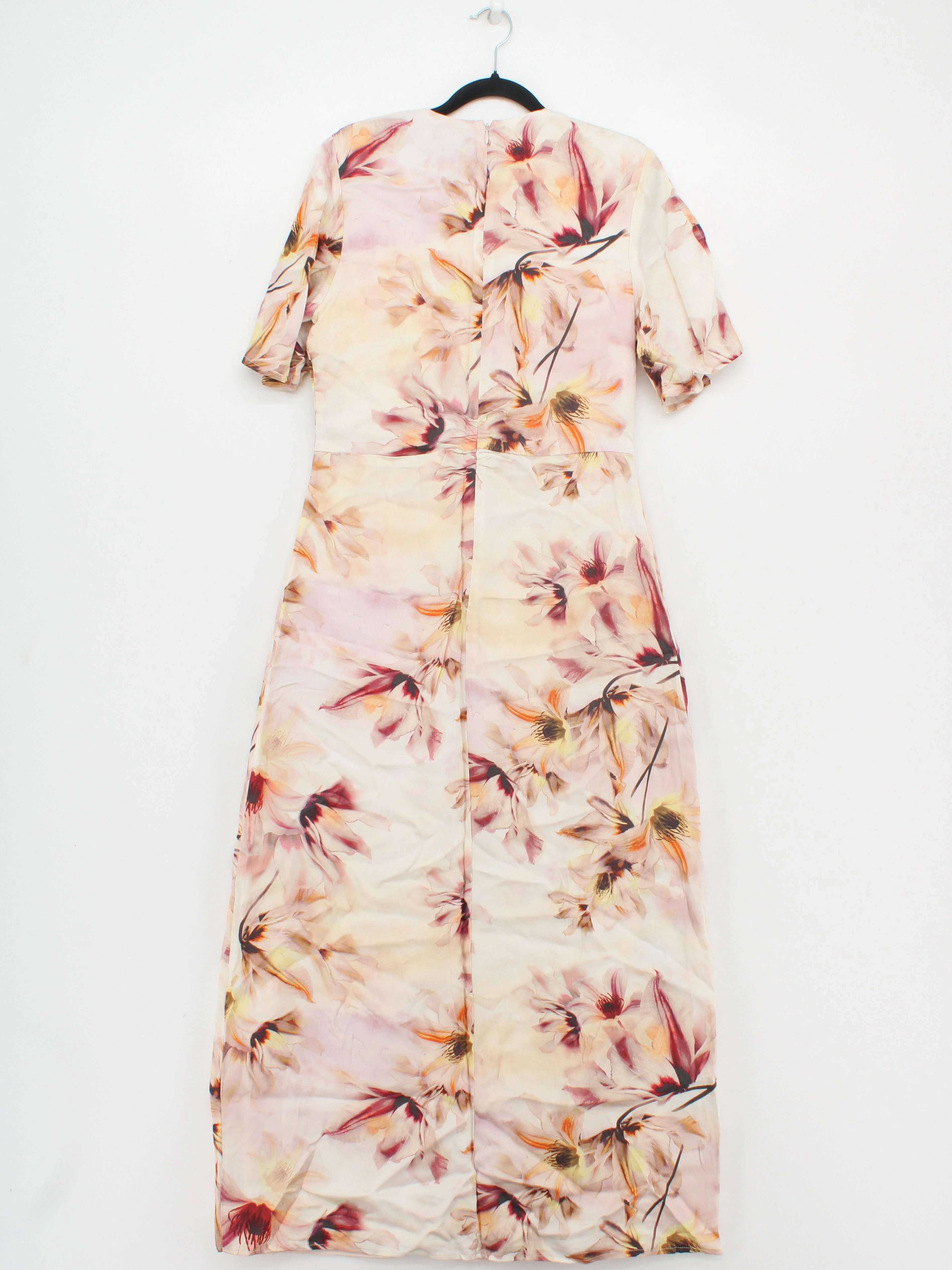 Karen Millen A-Line Midi Dress UK12 in Pink RRP £159 - Image 3