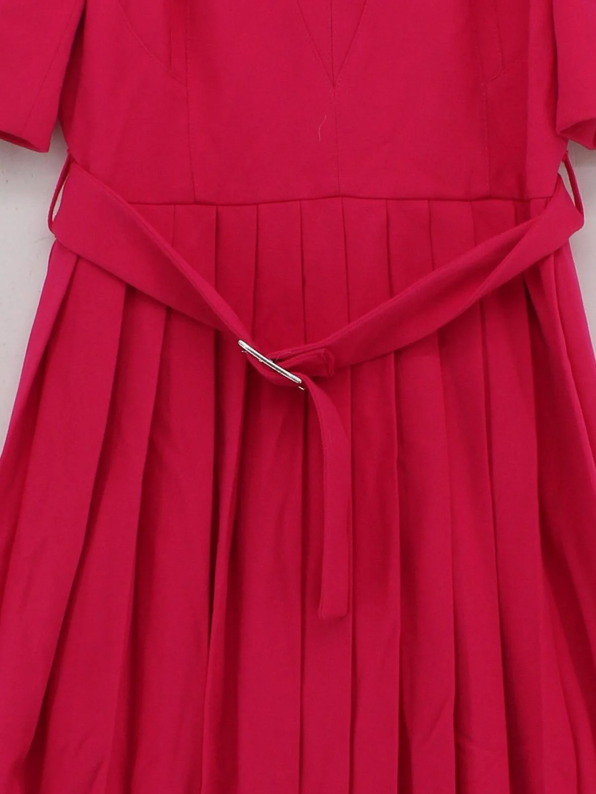 Karen Millen A-Line Midi Dress UK12 in Pink RRP £219 - Image 3