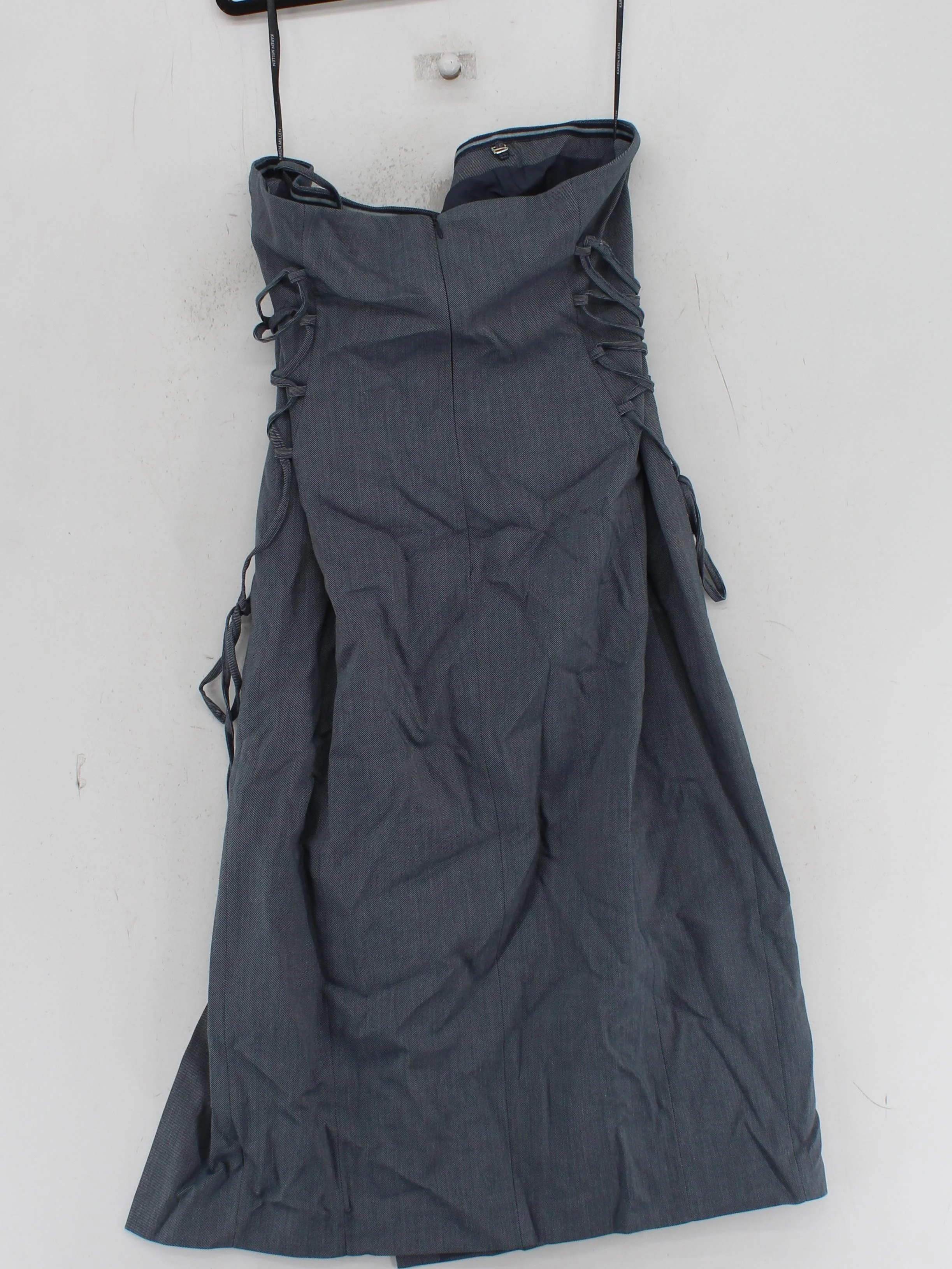 Karen Millen A-Line Midi Dress UK14 in Blue RRP £179 - Image 2