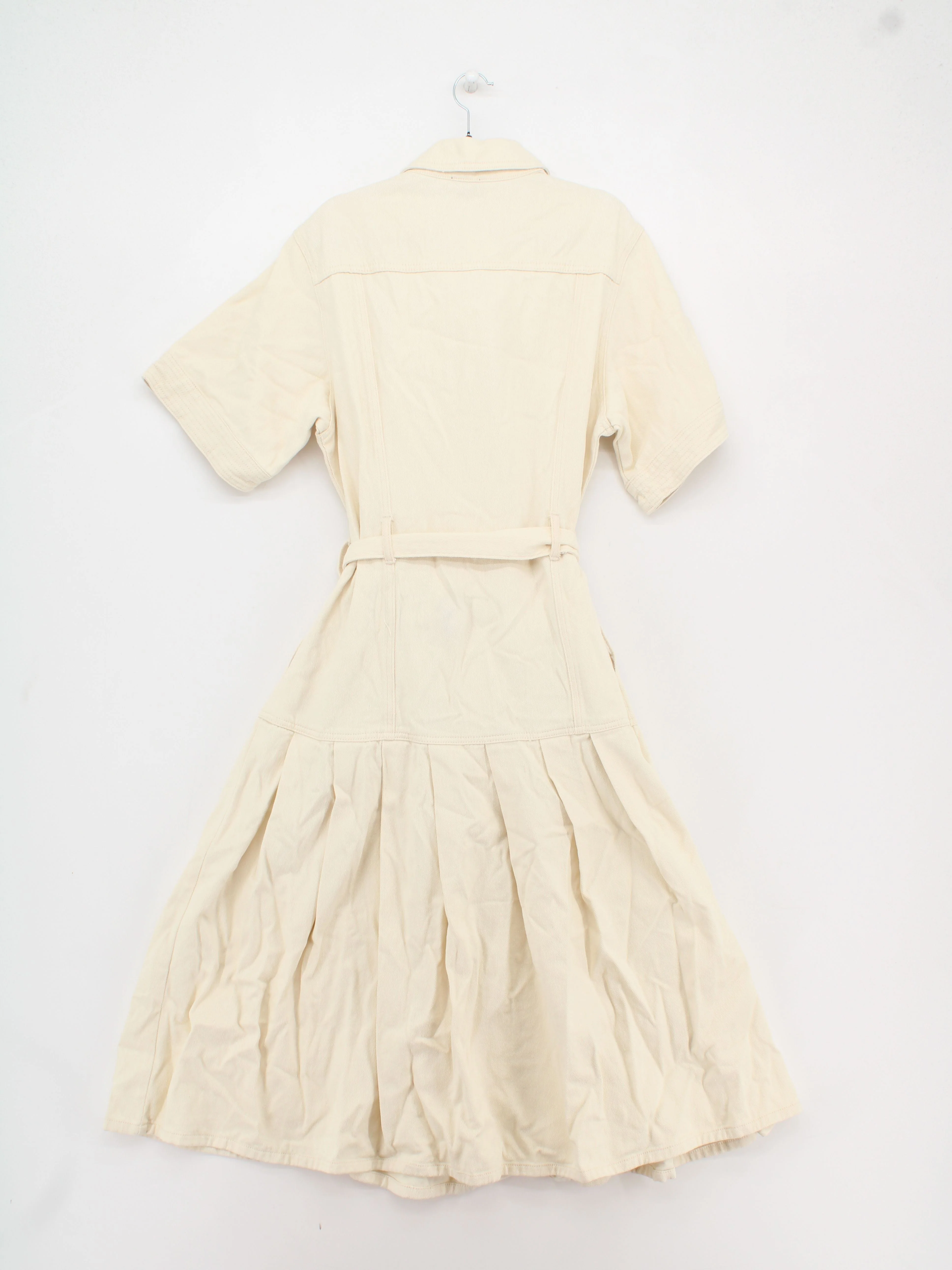 Karen Millen A-Line Midi Dress UK14 in Cream RRP £129 - Image 2