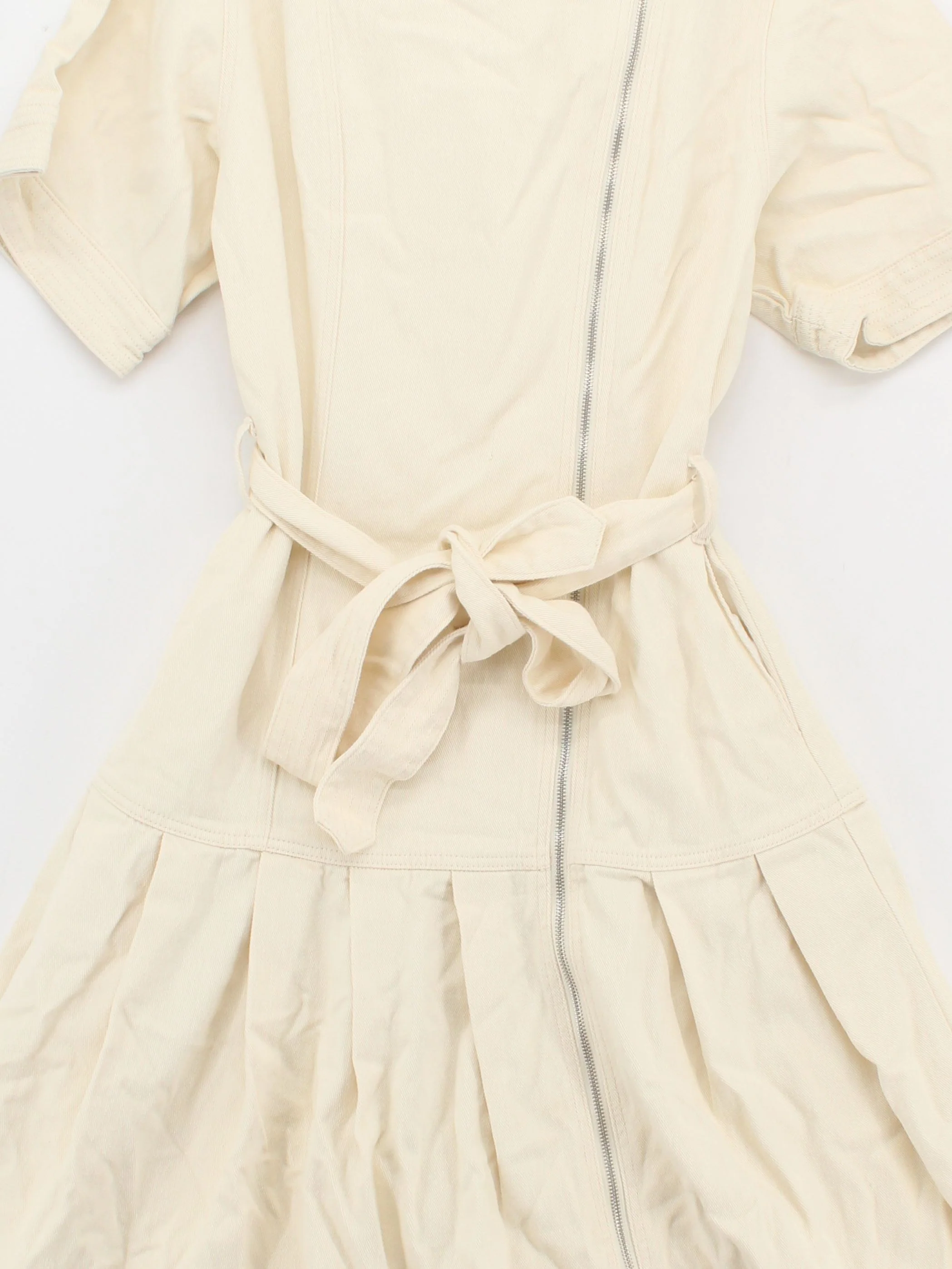 Karen Millen A-Line Midi Dress UK14 in Cream RRP £129 - Image 3