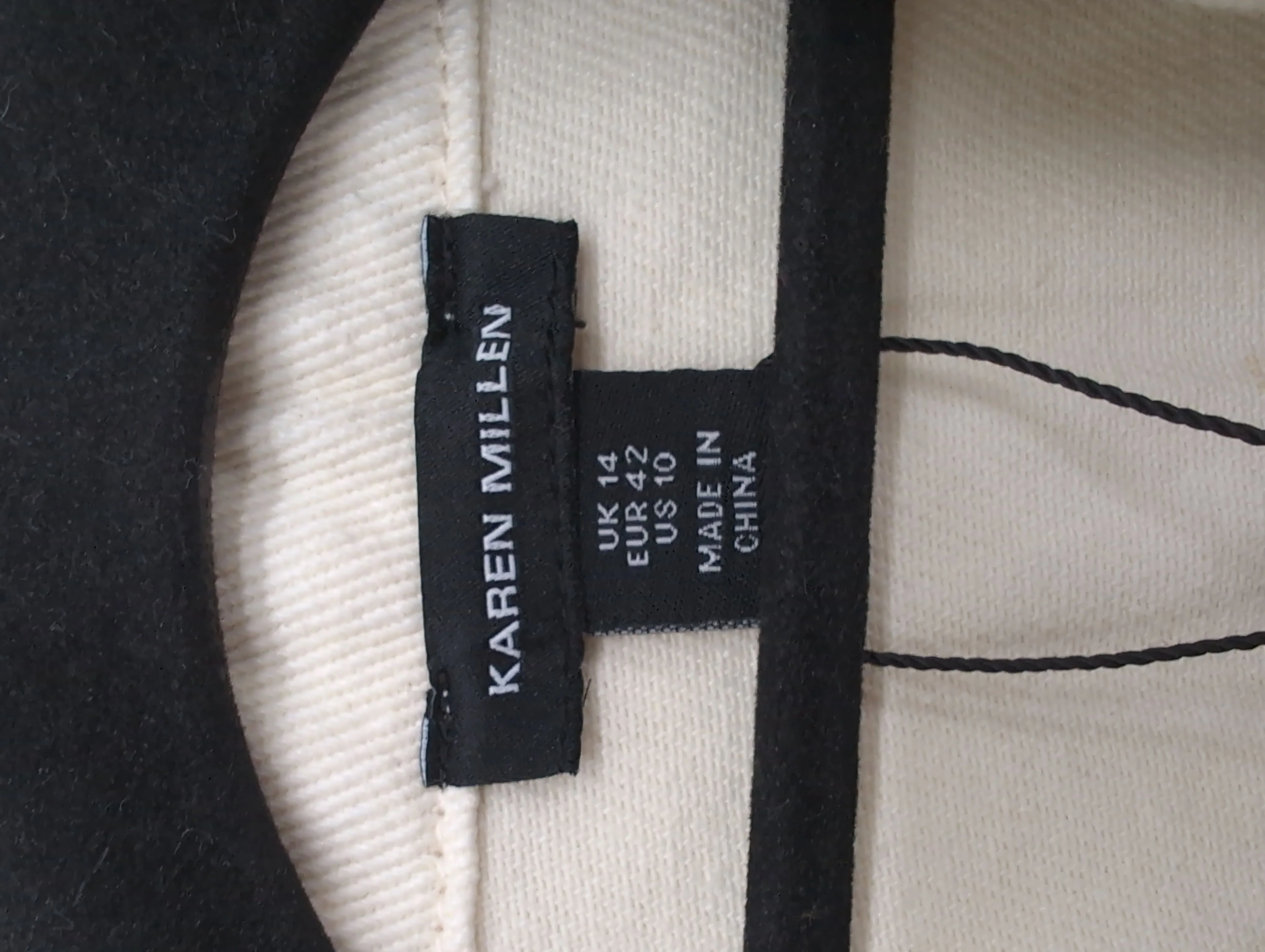Karen Millen A-Line Midi Dress UK14 in Cream RRP £129 - Image 7