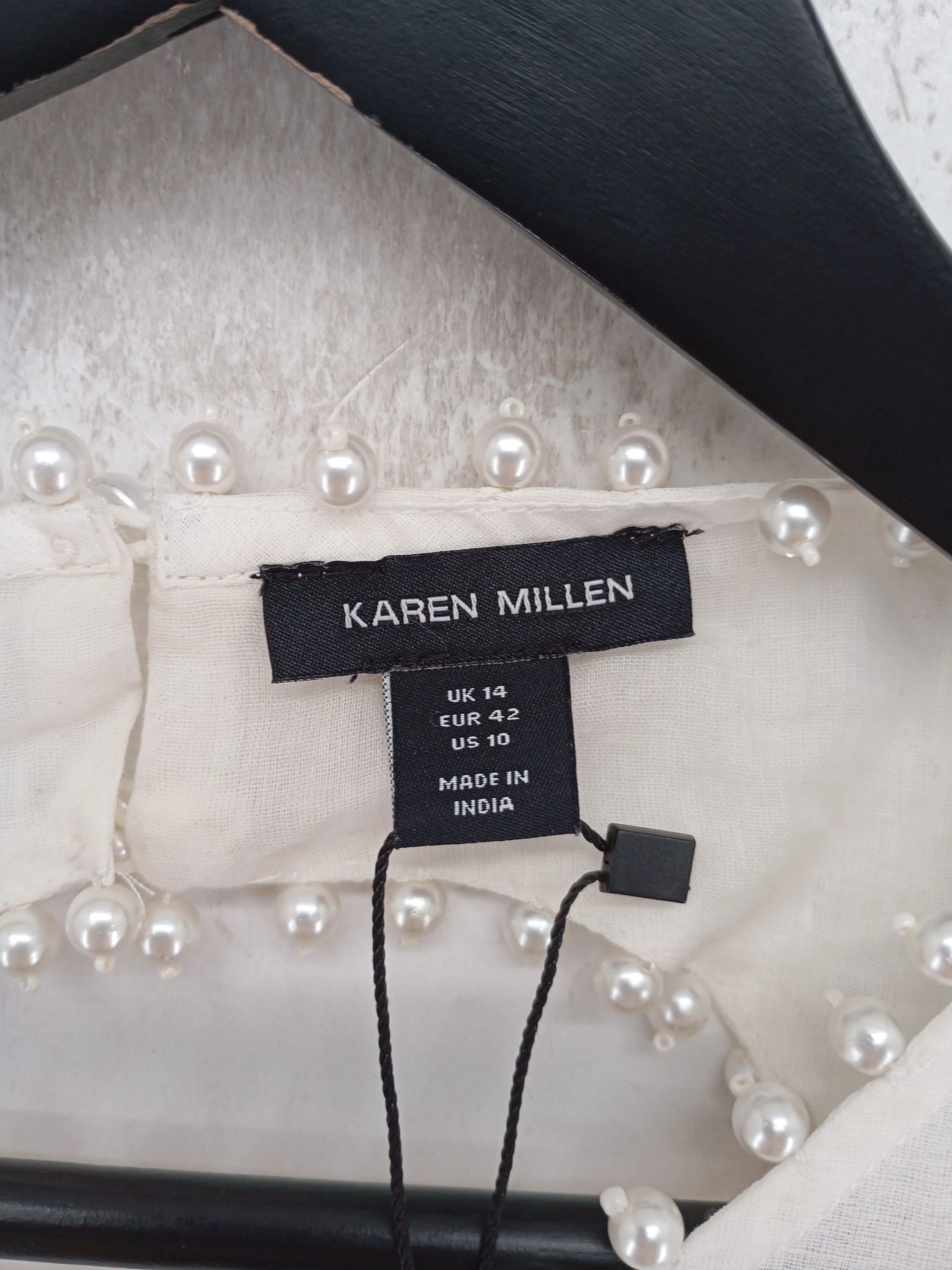 Karen Millen A-Line Midi Dress UK14 in Cream RRP £369 - Image 5