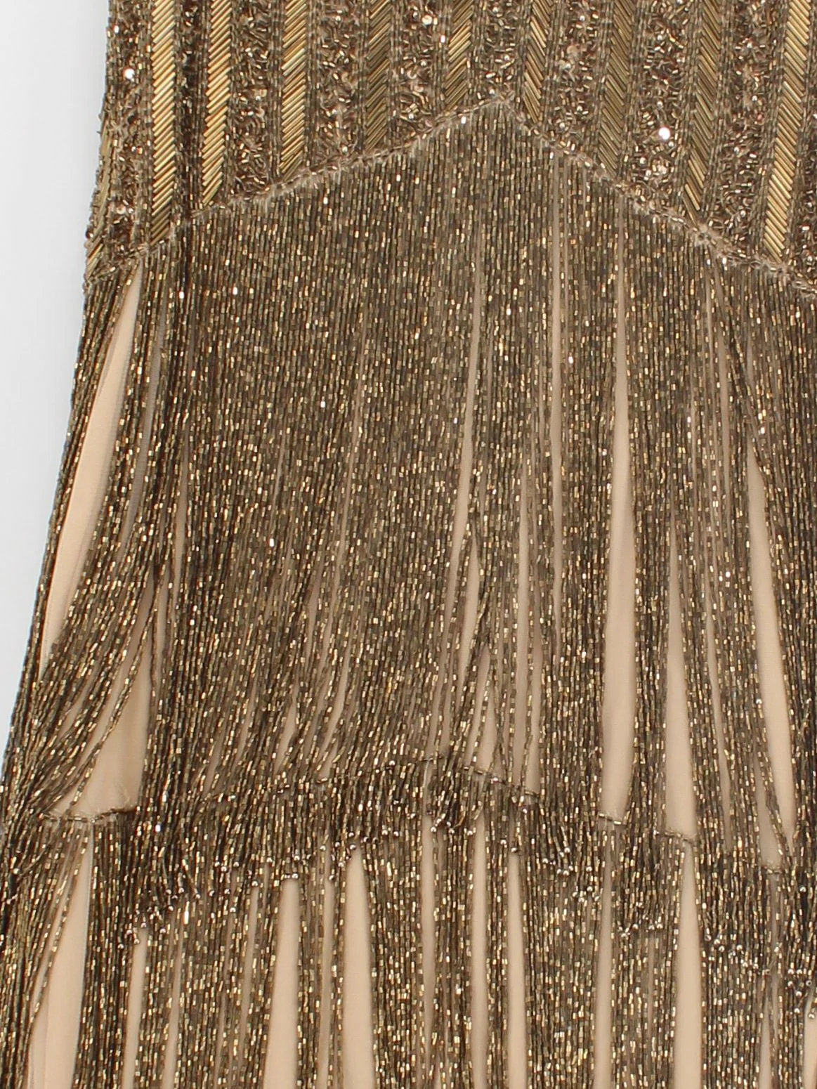 Karen Millen A-Line Midi Dress UK14 in Gold RRP £469 - Image 3