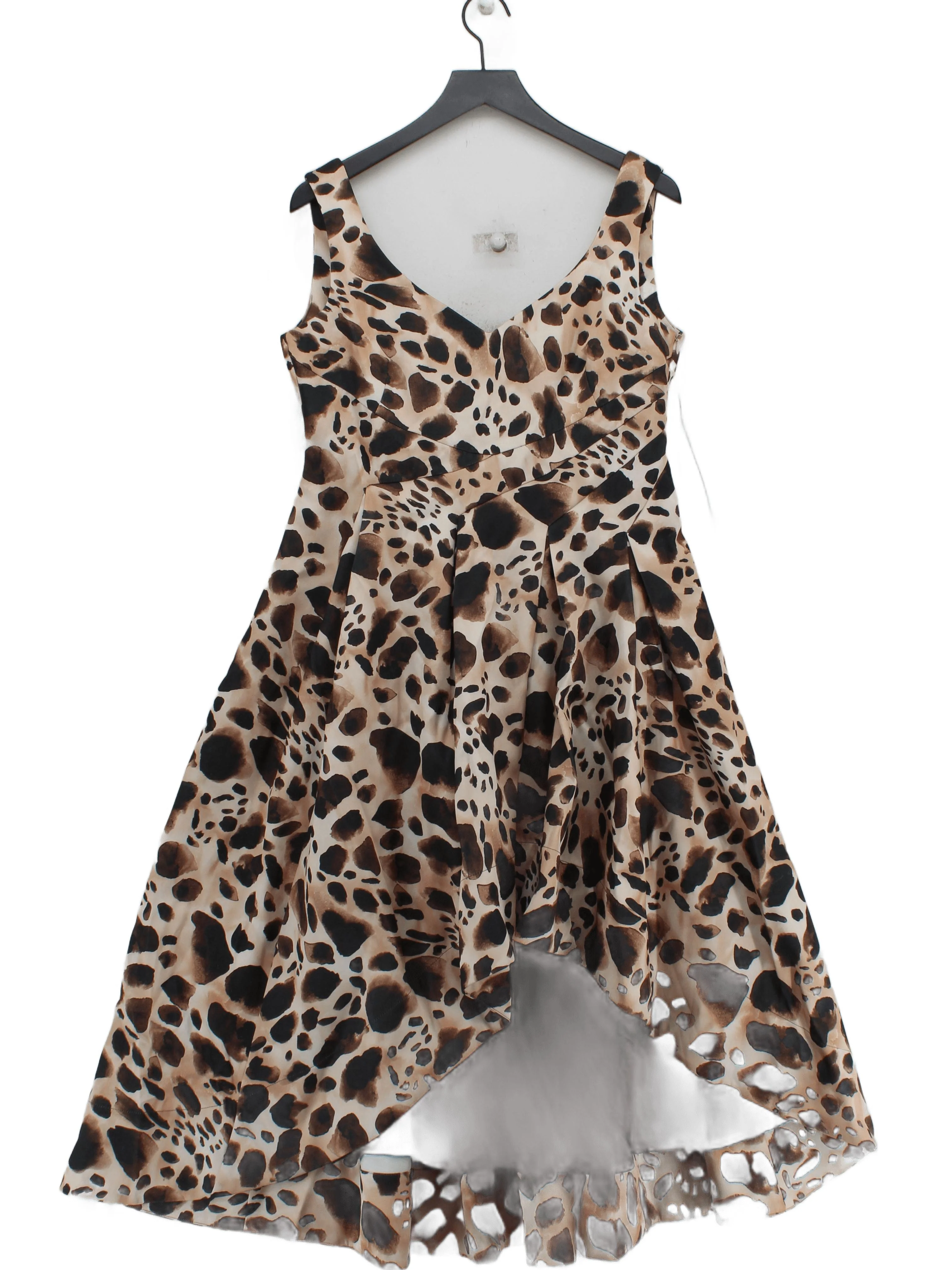 Karen Millen A-Line Midi Dress UK14 in Multi RRP £289