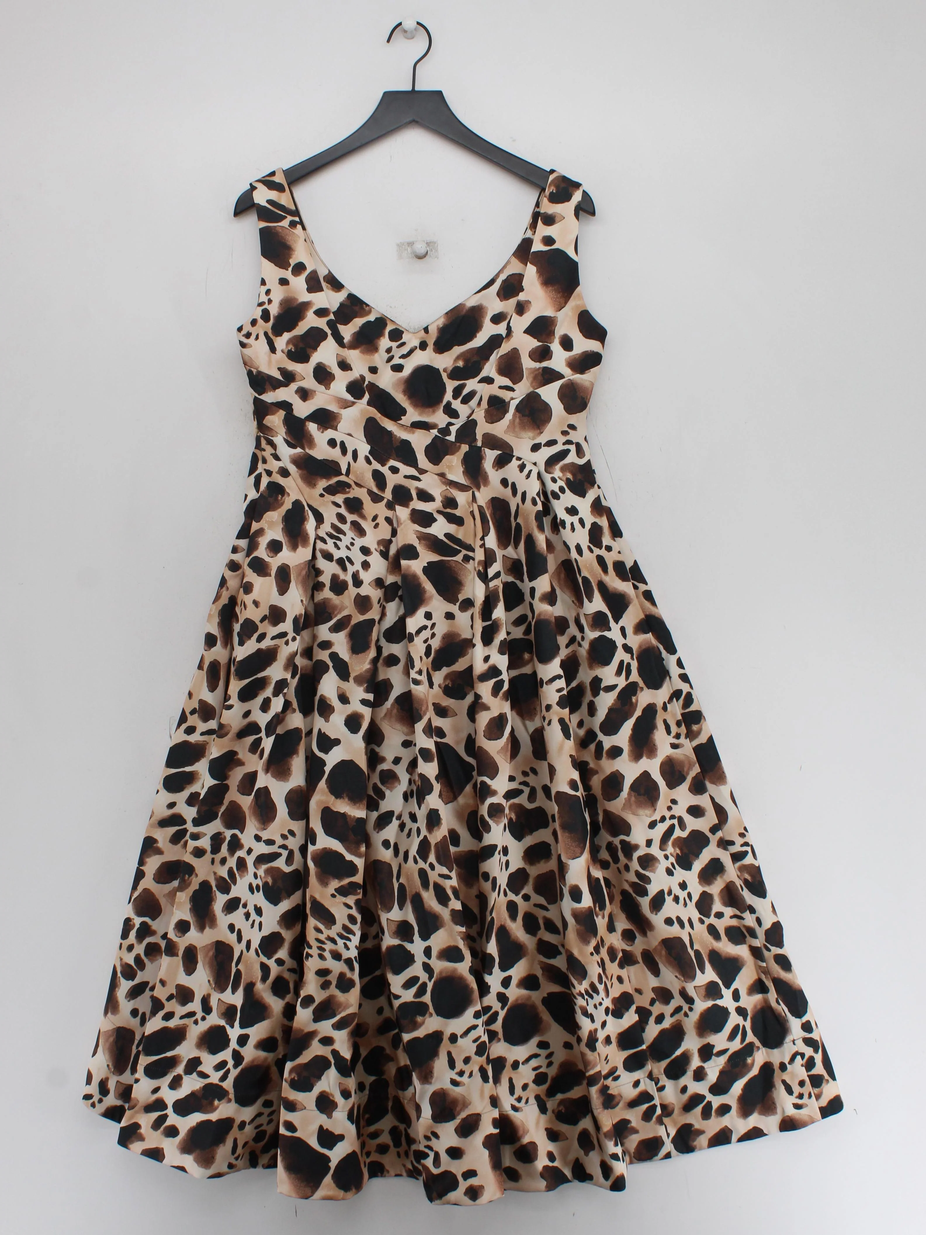 Karen Millen A-Line Midi Dress UK14 in Multi RRP £289 - Image 2