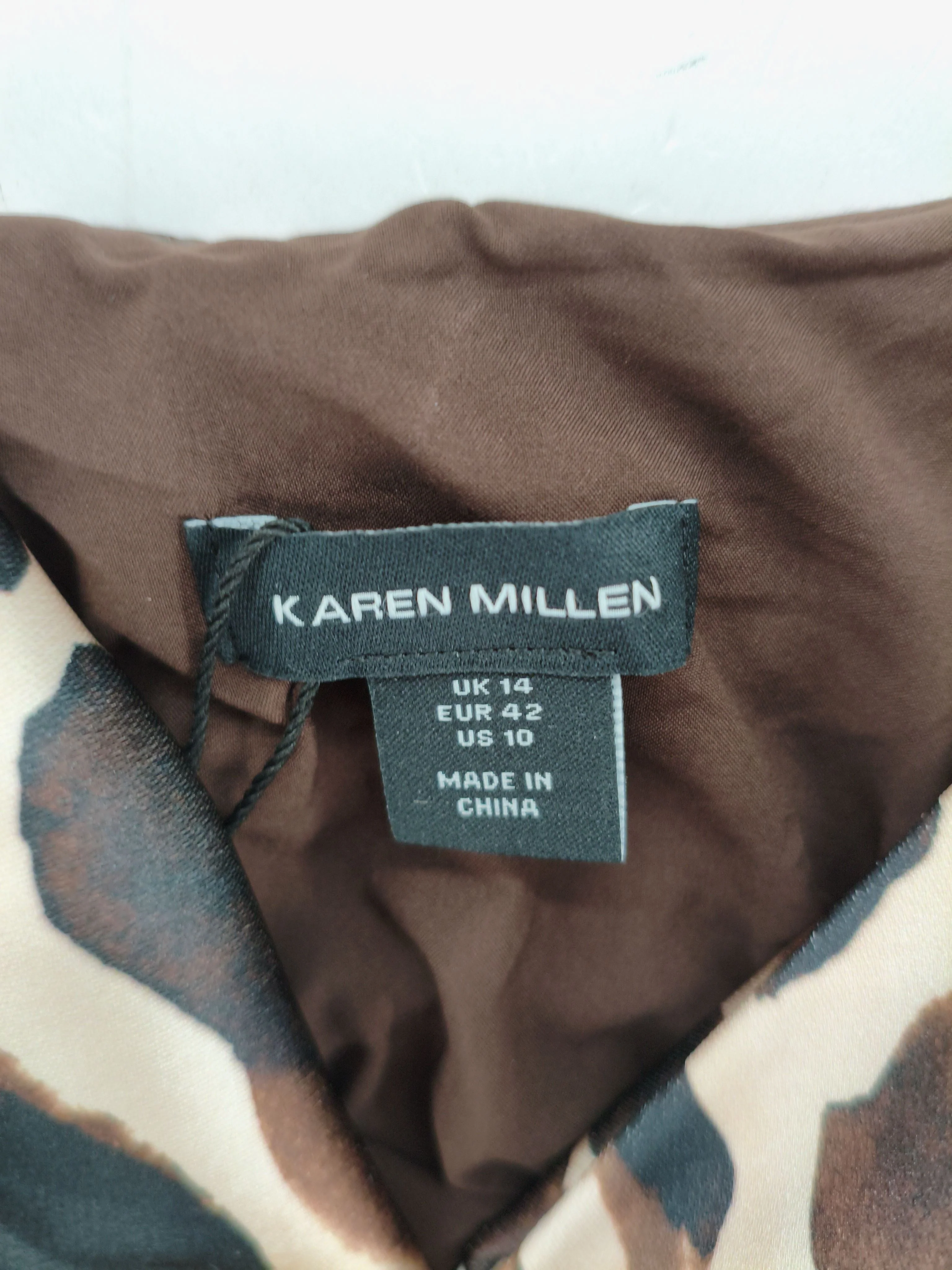 Karen Millen A-Line Midi Dress UK14 in Multi RRP £289 - Image 6