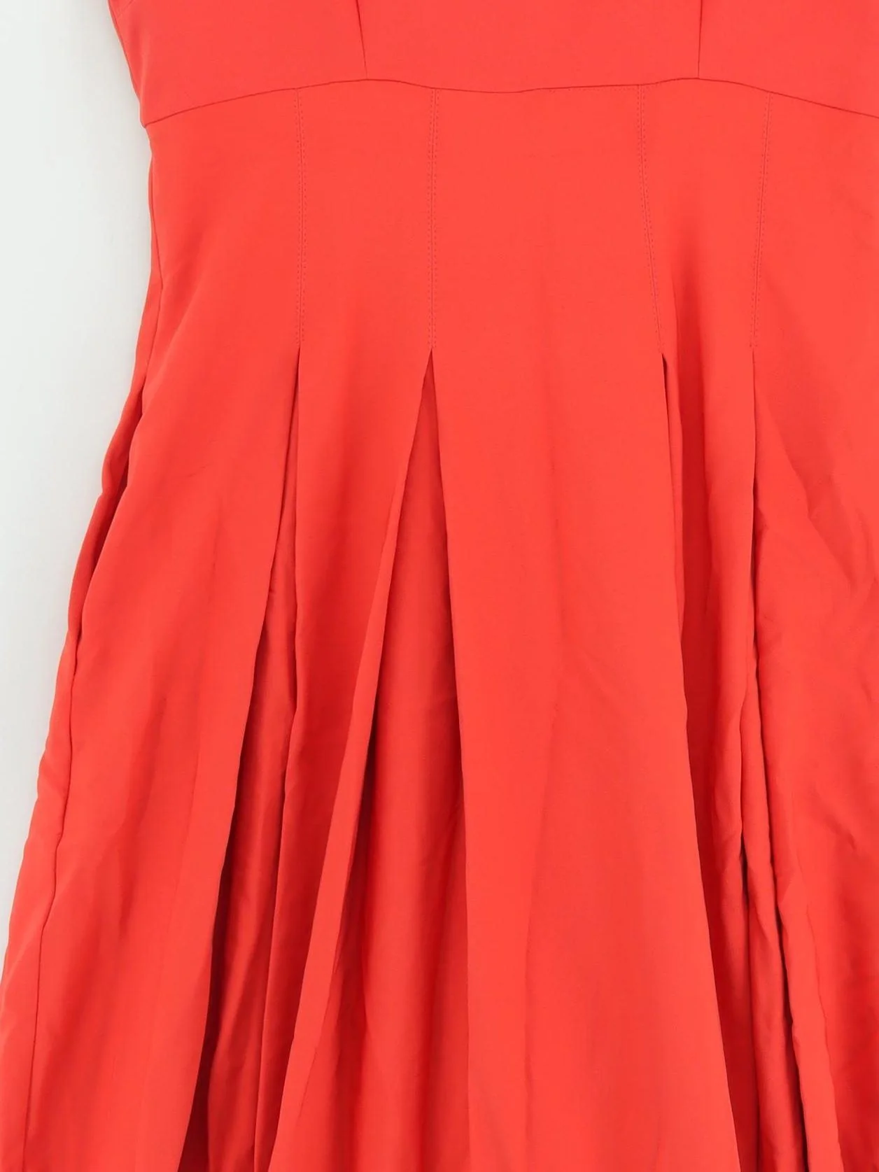 Karen Millen A-Line Midi Dress UK14 in Orange RRP £199 - Image 3