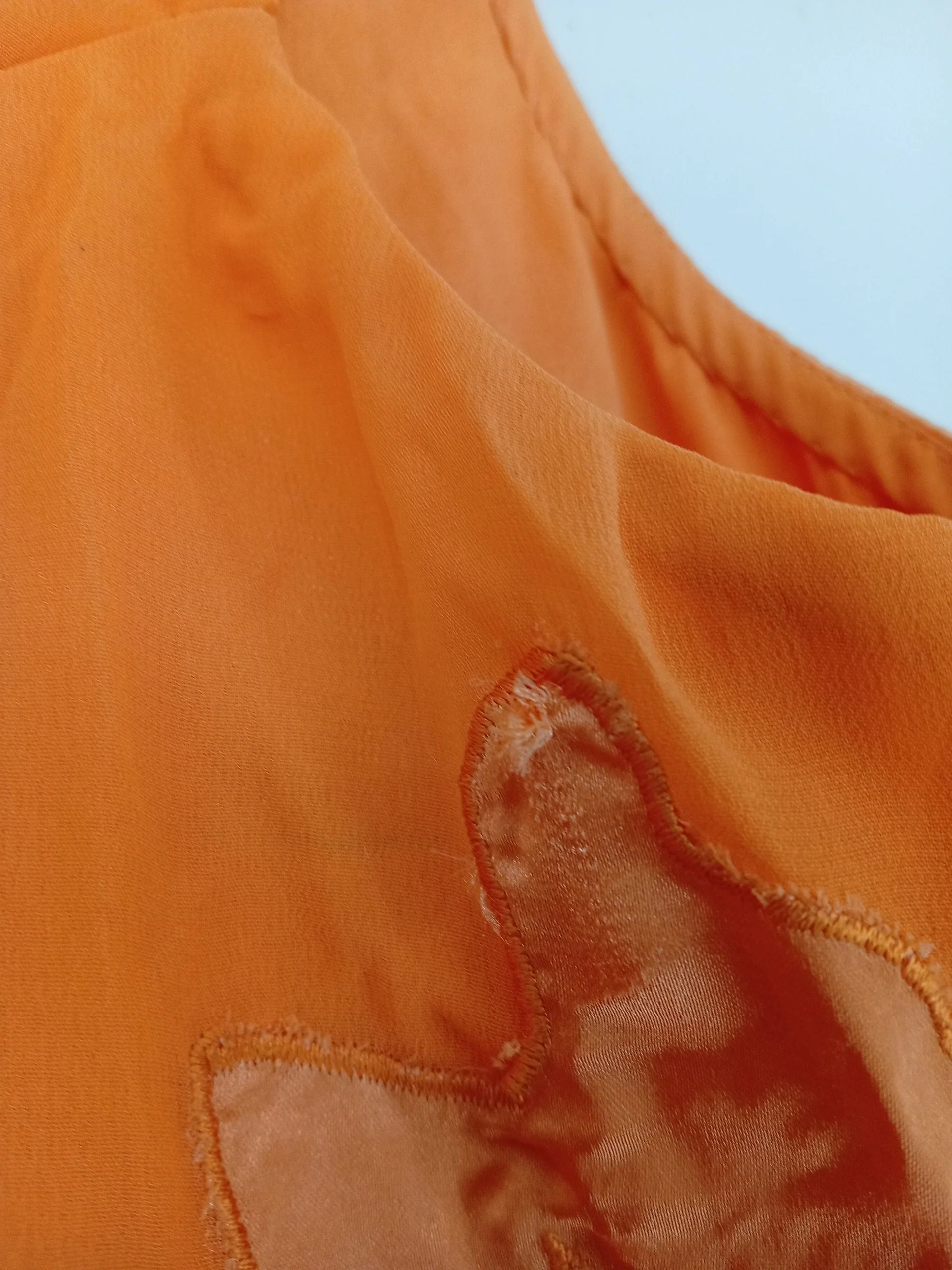 Karen Millen A-Line Midi Dress UK14 in Orange RRP £349 - Image 5