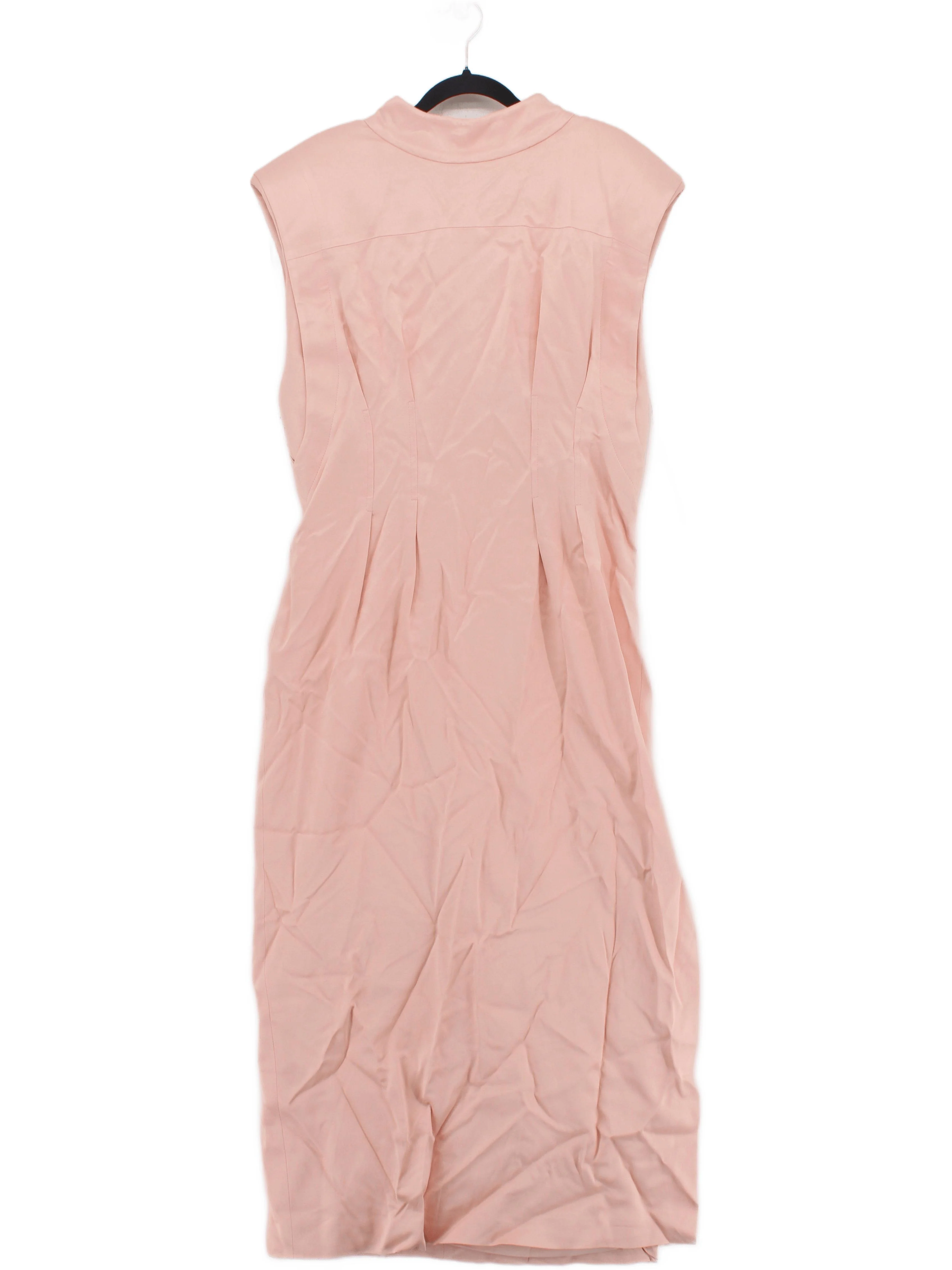 Karen Millen A-Line Midi Dress UK14 in Pink RRP £229