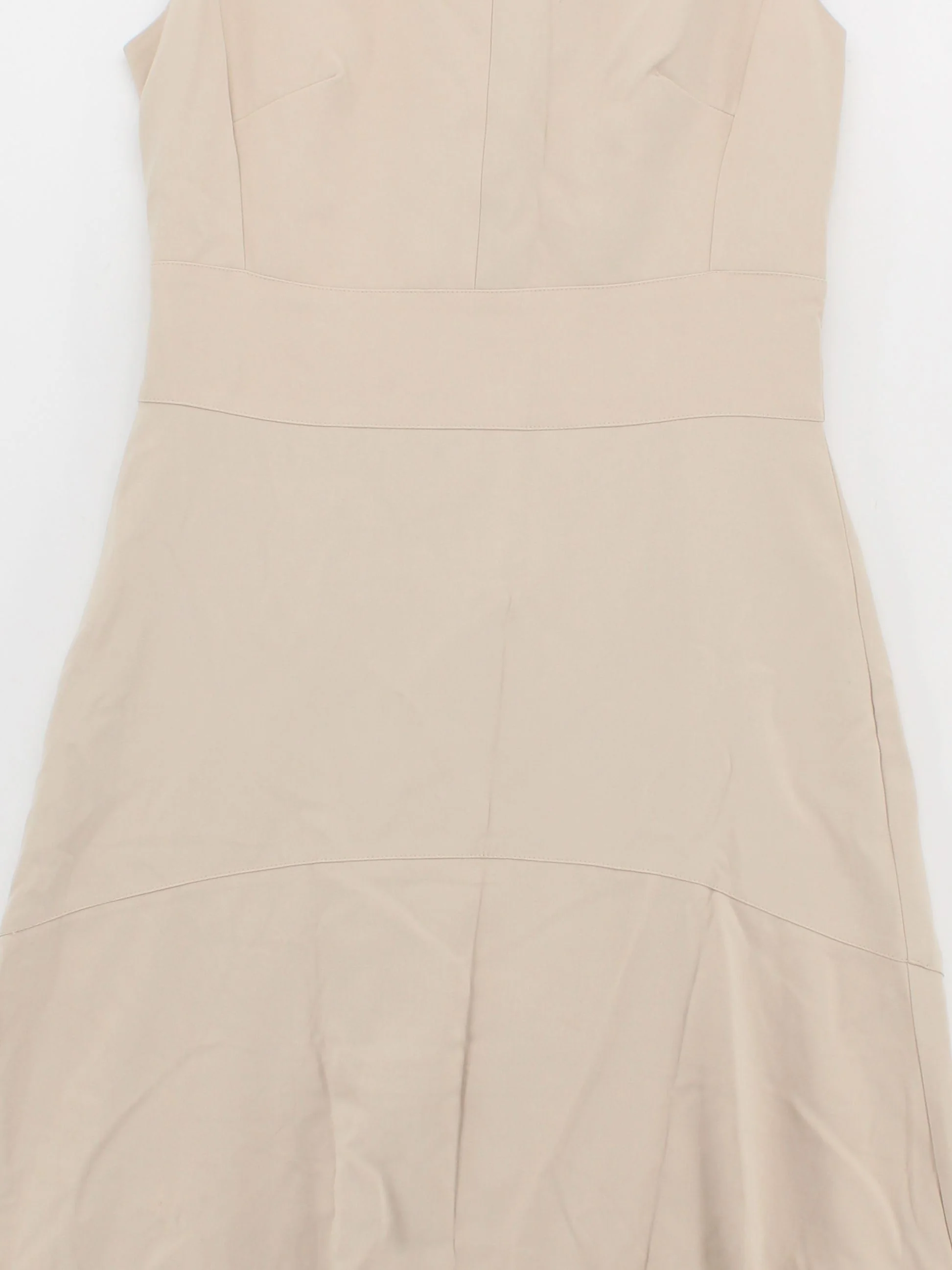 Karen Millen A-Line Midi Dress UK14 in Tan RRP £99 - Image 3