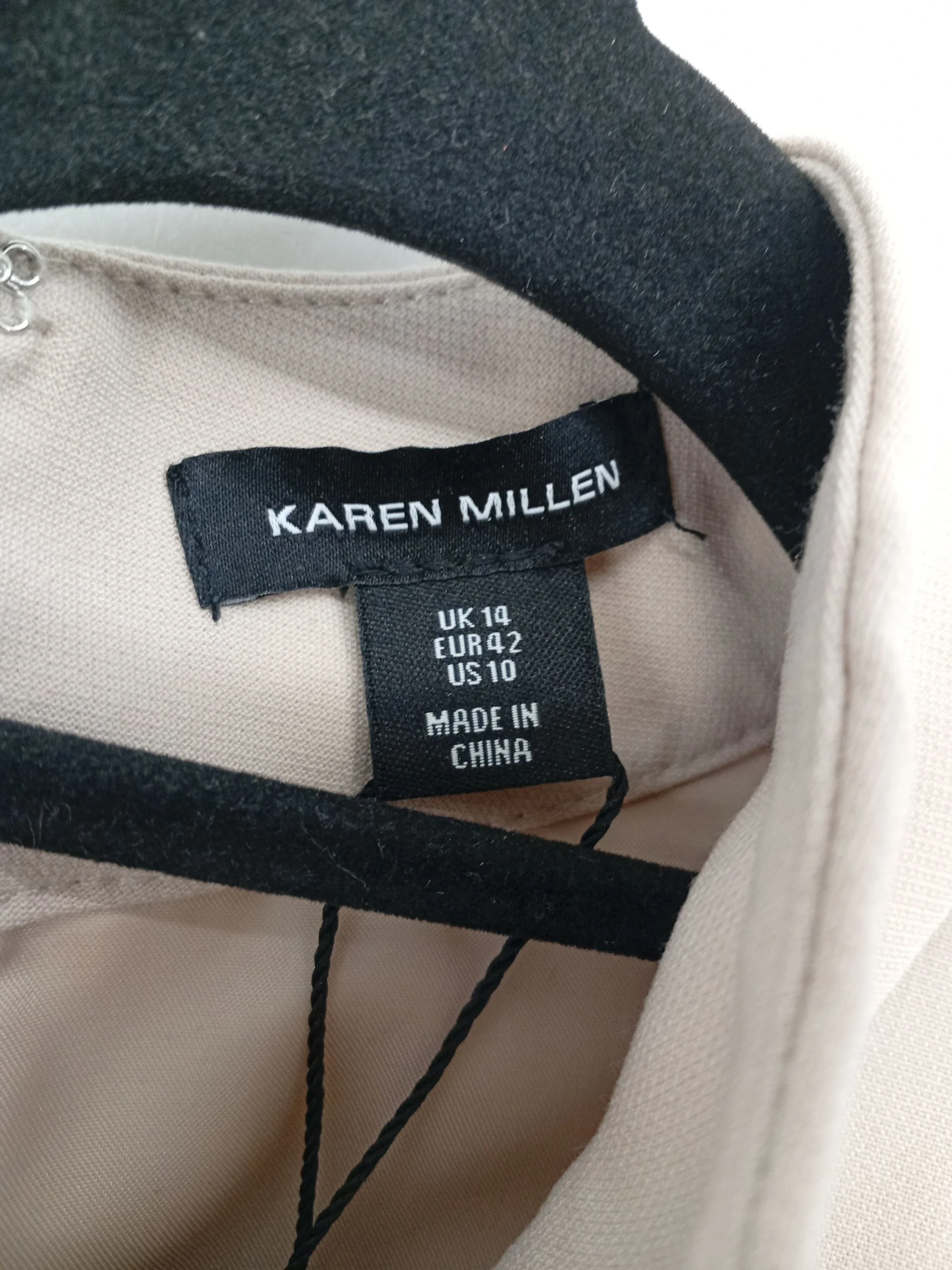 Karen Millen A-Line Midi Dress UK14 in Tan RRP £99 - Image 7