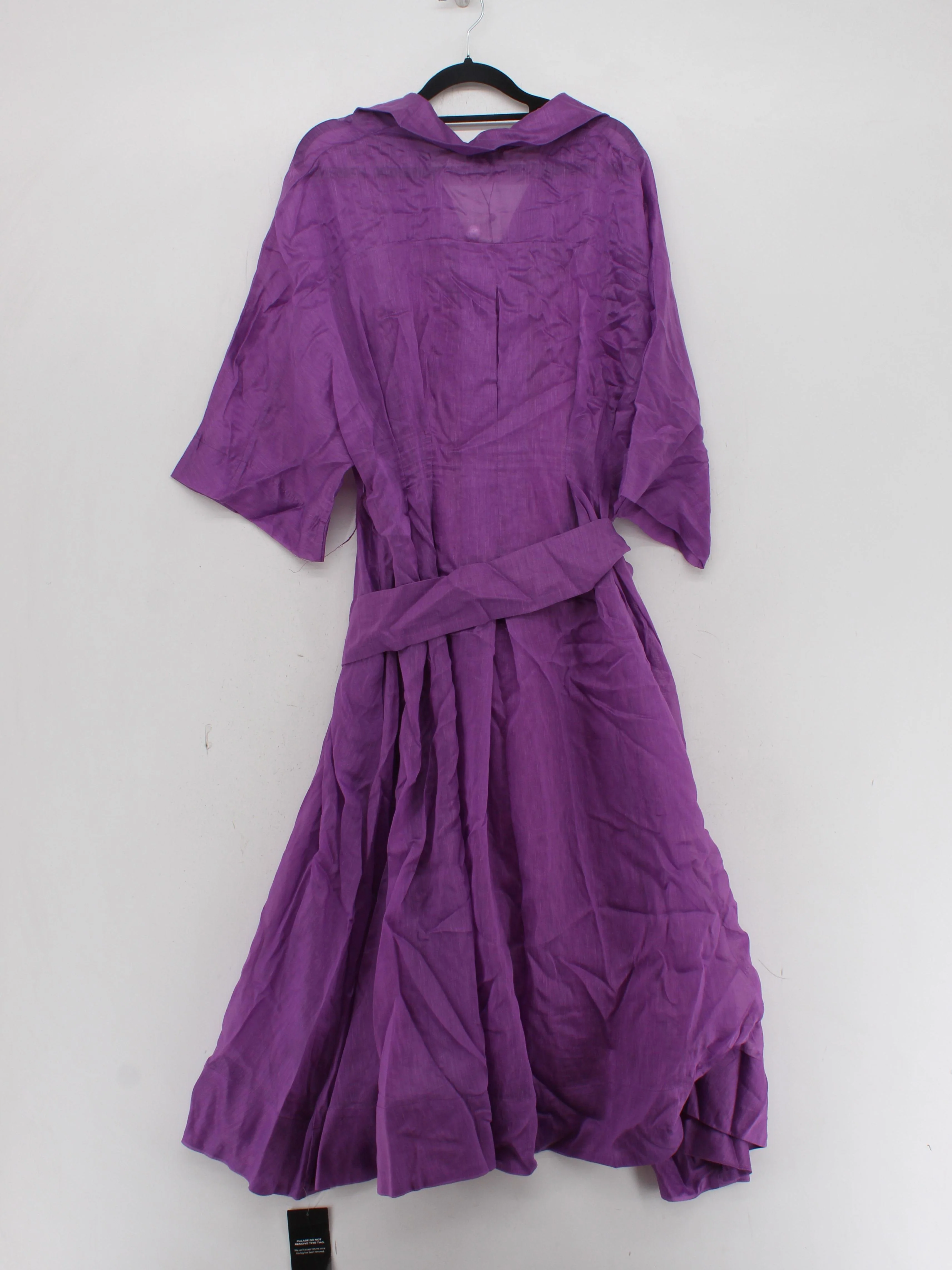 Karen Millen A-Line Midi Dress UK16 in Purple RRP £169 - Image 2