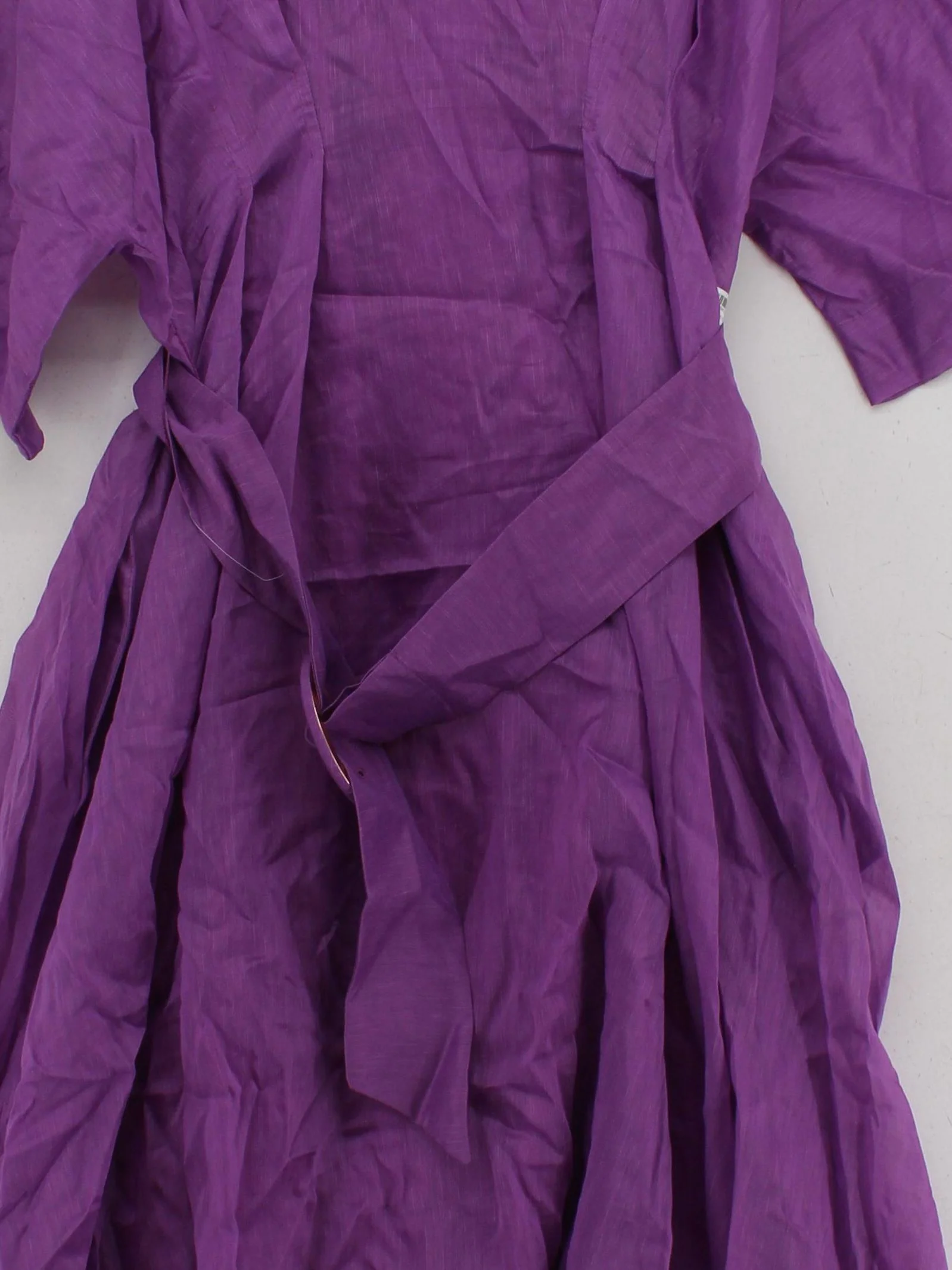 Karen Millen A-Line Midi Dress UK16 in Purple RRP £169 - Image 3