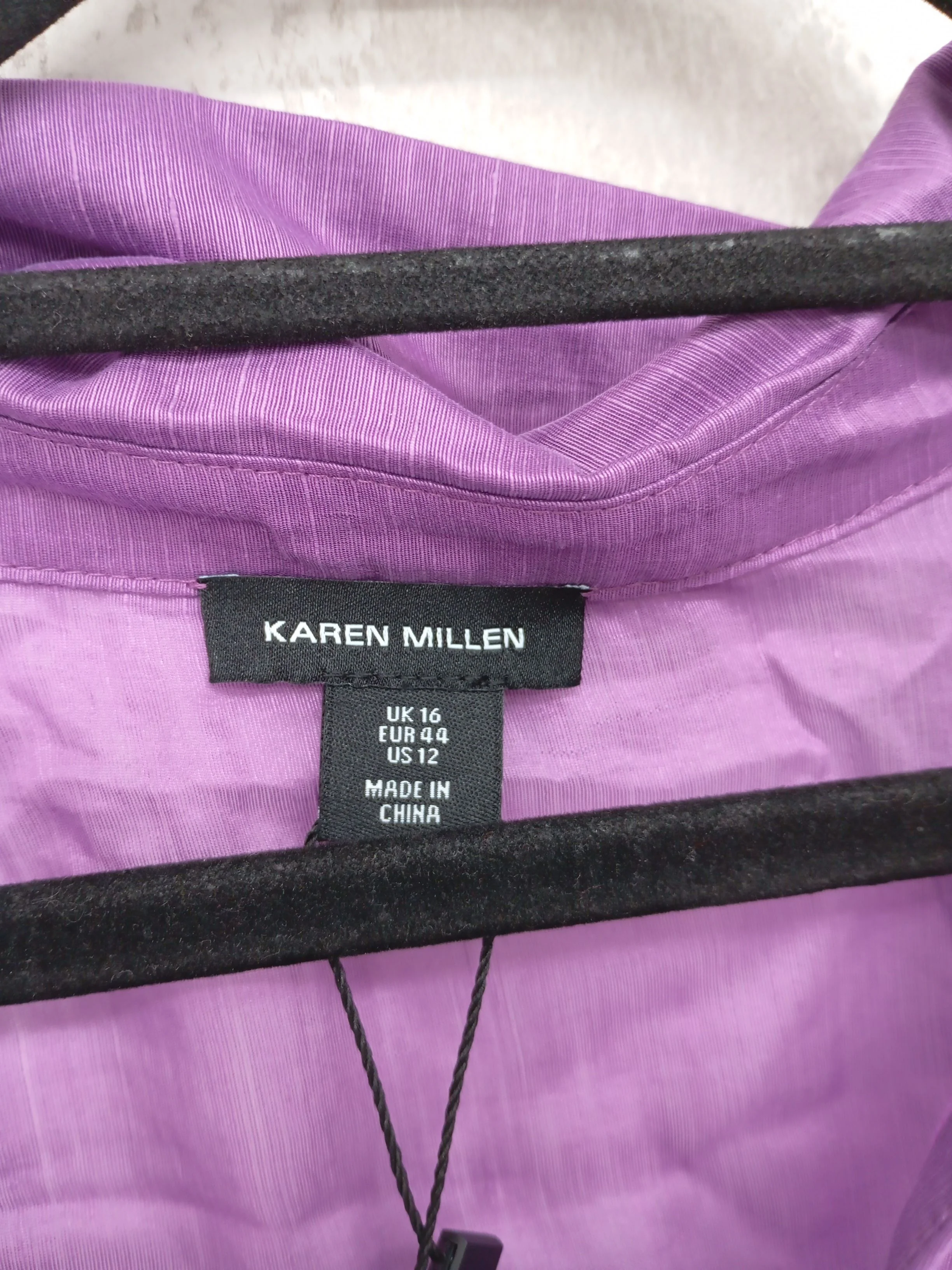Karen Millen A-Line Midi Dress UK16 in Purple RRP £169 - Image 6