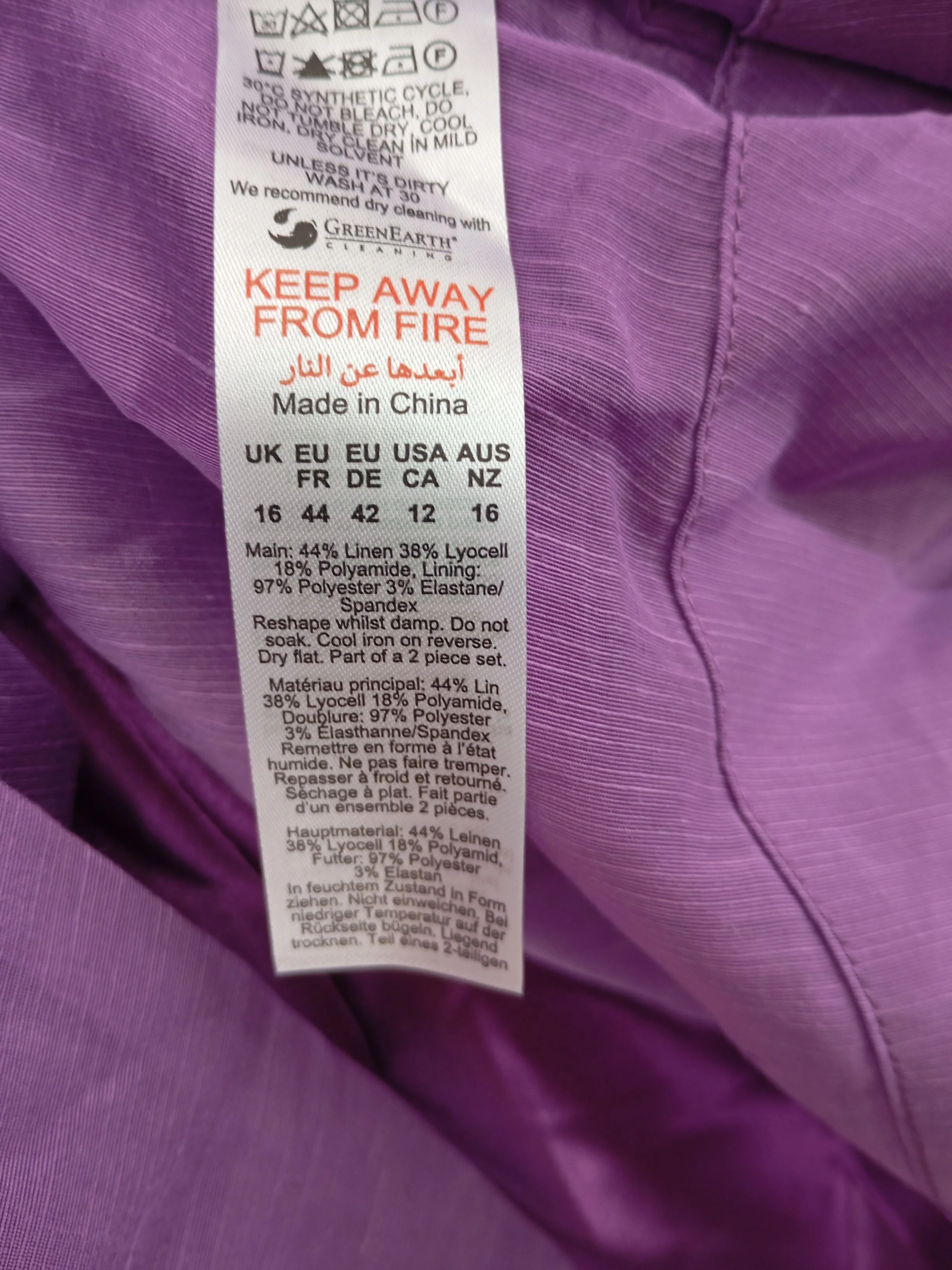 Karen Millen A-Line Midi Dress UK16 in Purple RRP £169 - Image 7