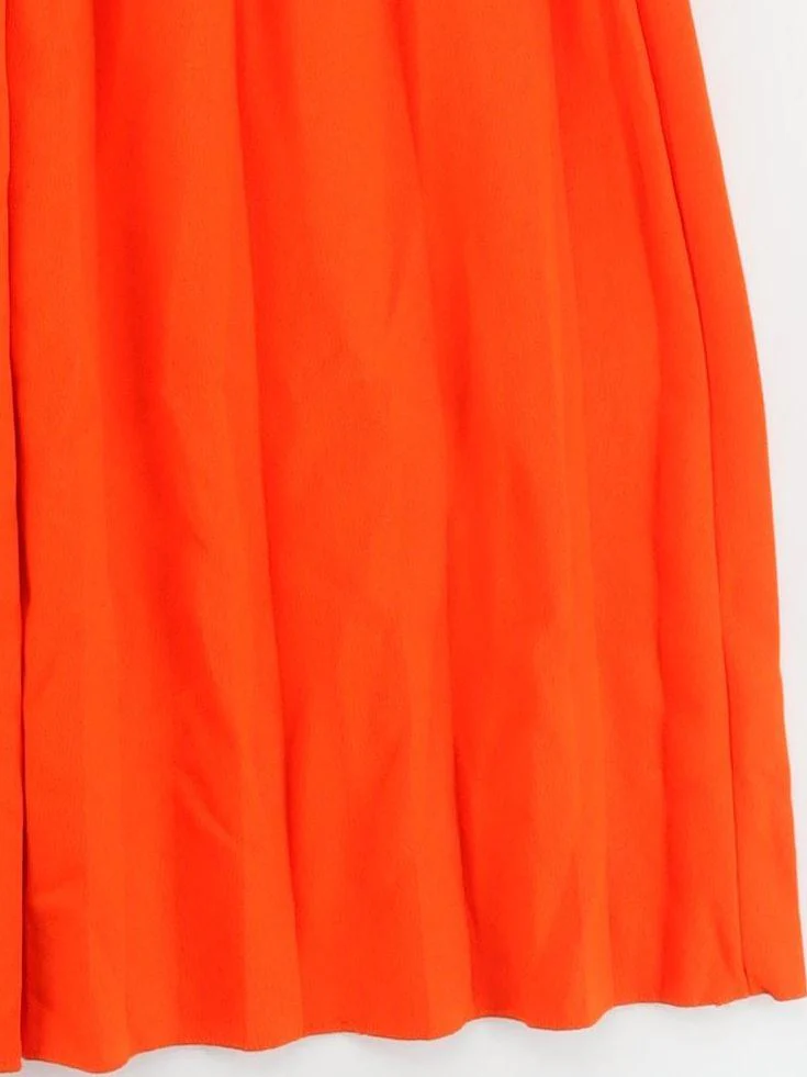 Karen Millen A-Line Midi Dress UK6 in Orange RRP £219 - Image 4