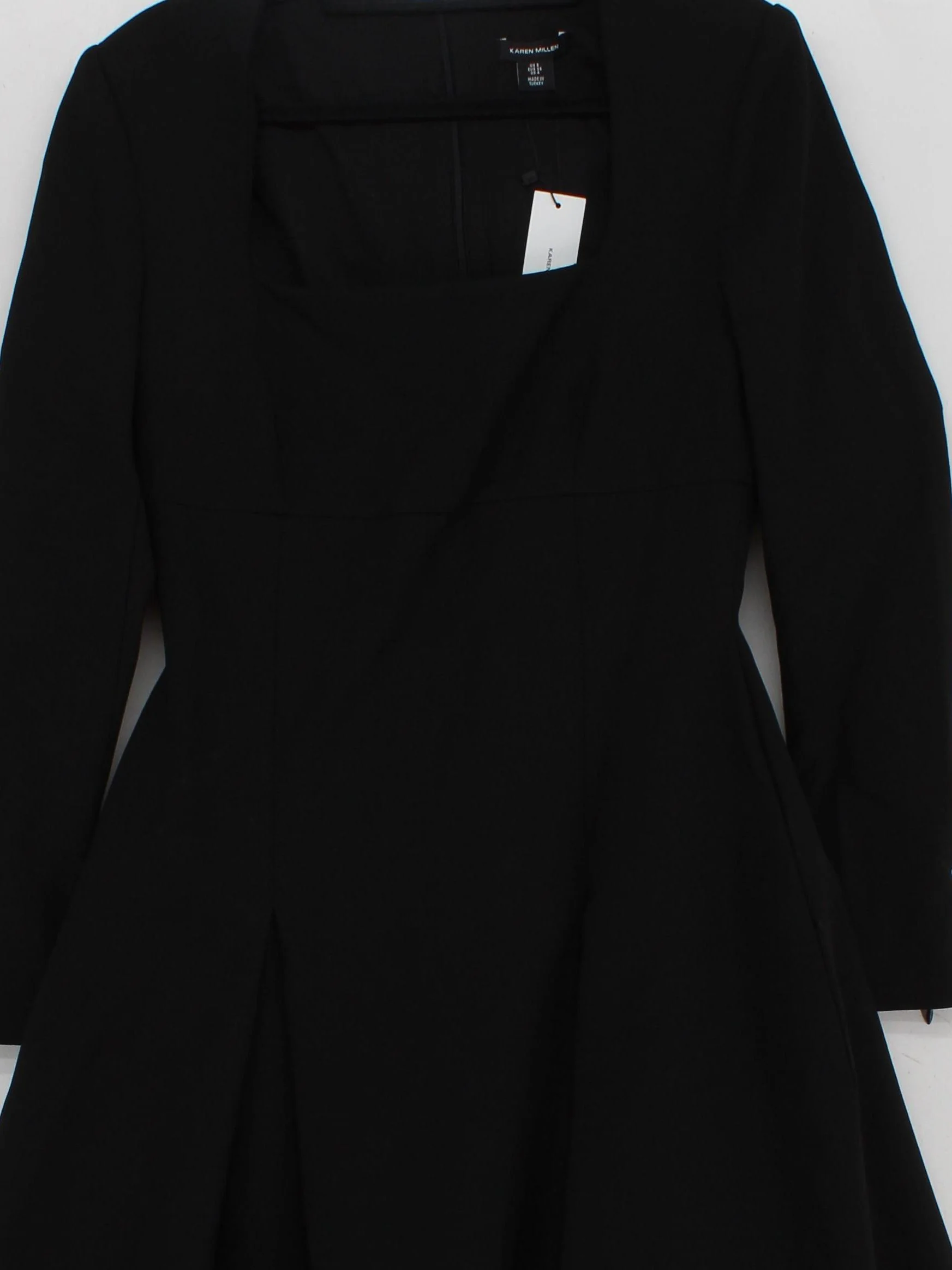Karen Millen A-Line Midi Dress UK8 in Black RRP £209 - Image 3