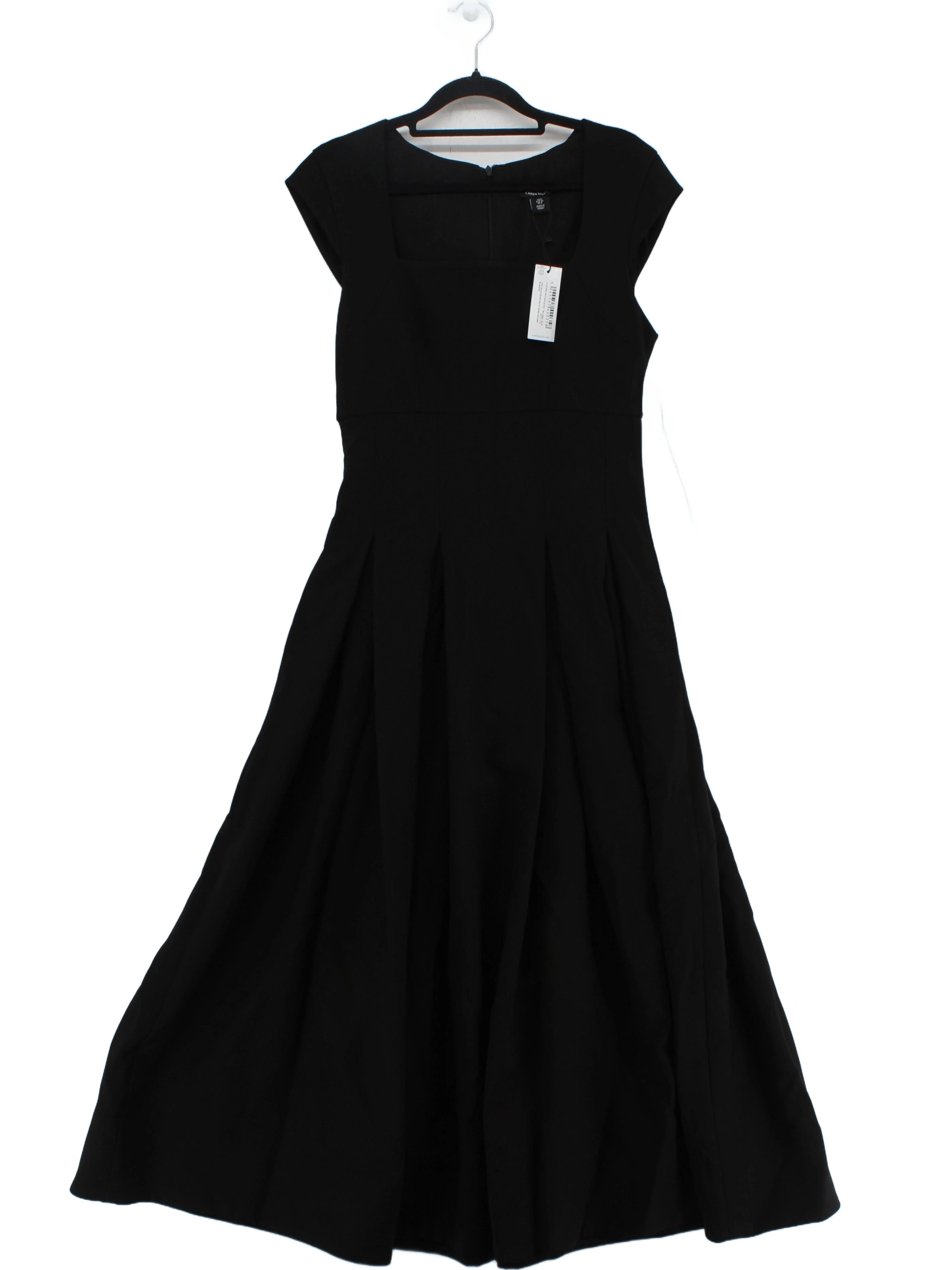 Karen Millen A-Line Midi Dress UK8 in Black RRP £229