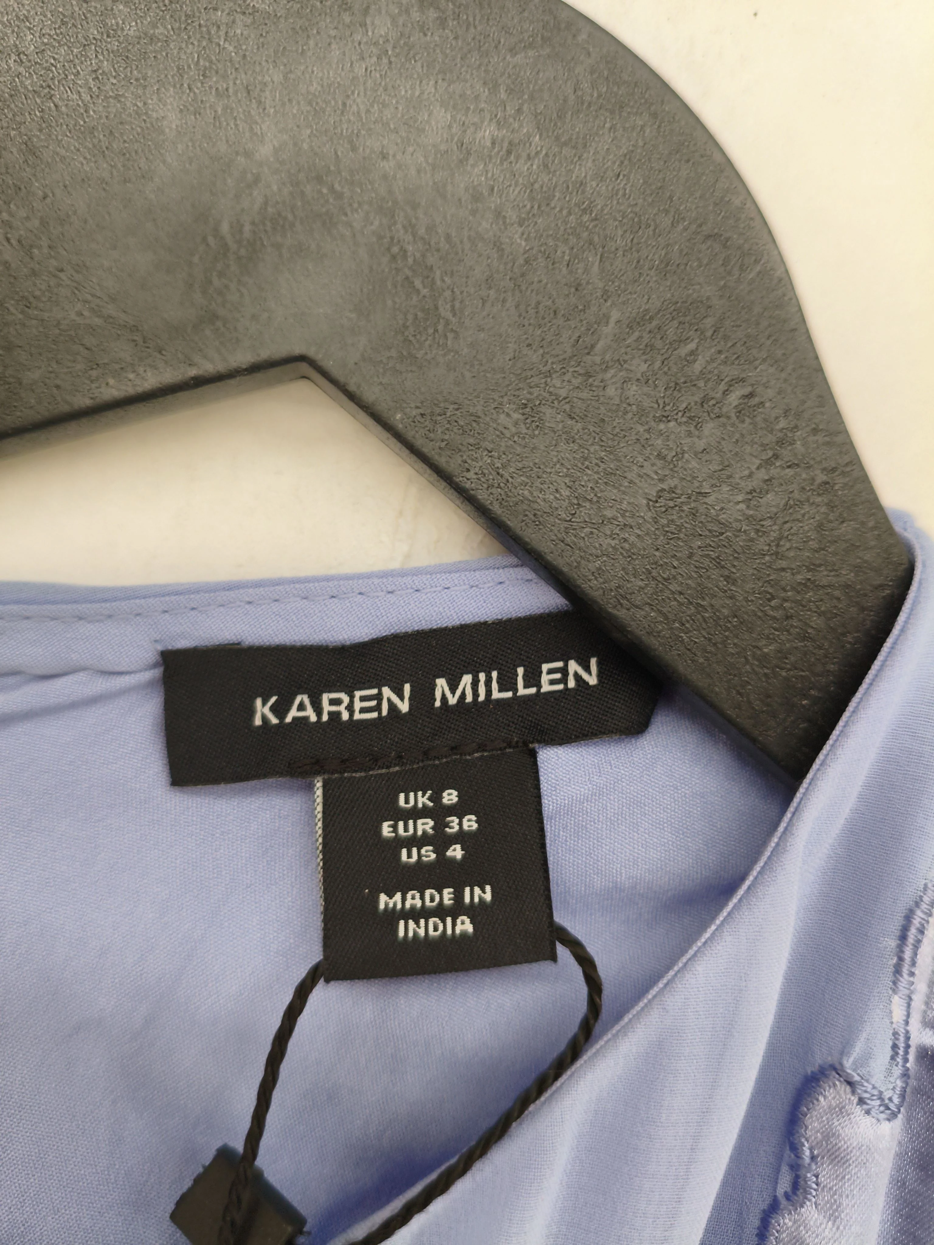 Karen Millen A-Line Midi Dress UK8 in Blue RRP £349 - Image 7