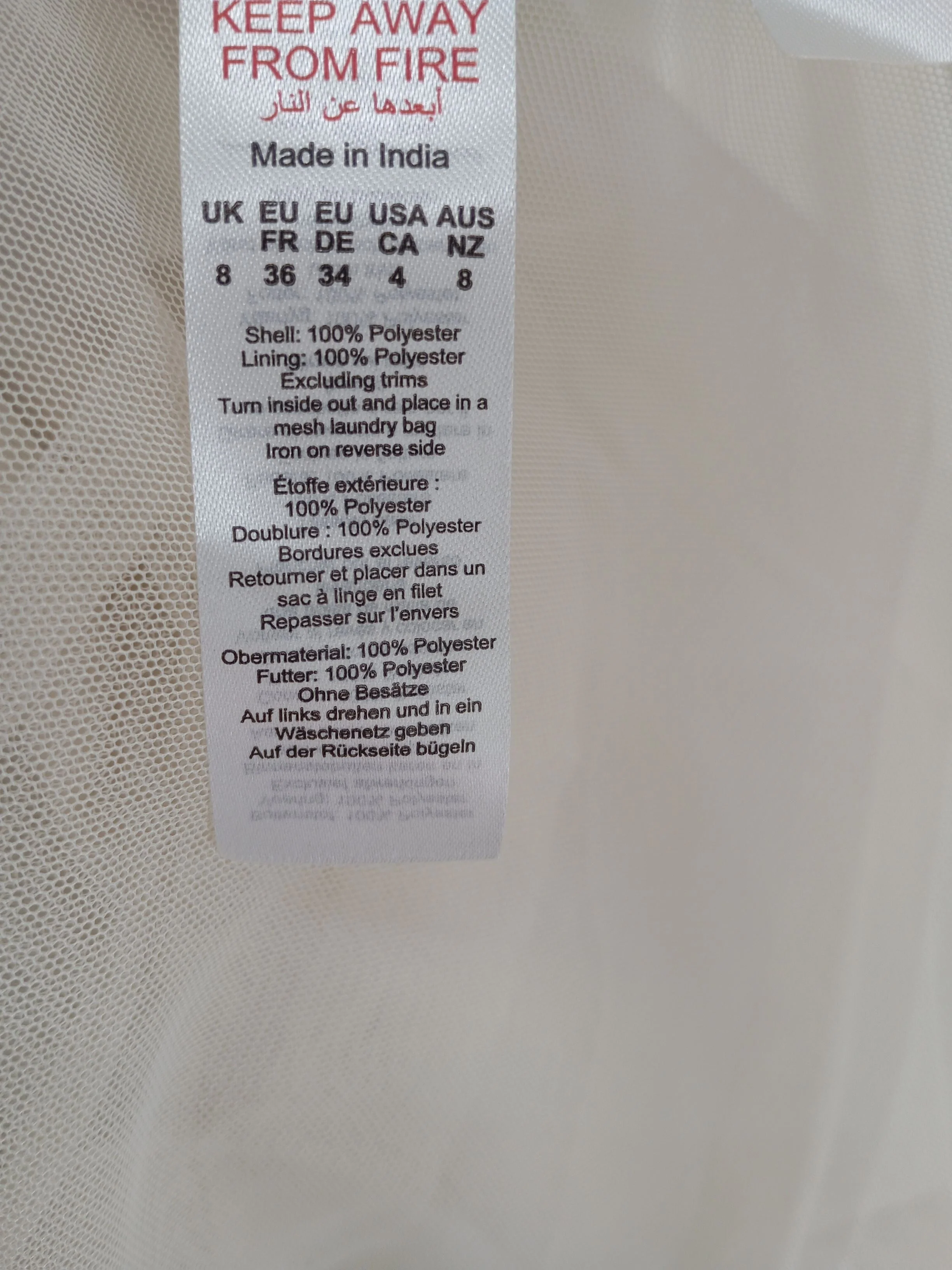 Karen Millen A-Line Midi Dress UK8 in Cream RRP £299 - Image 7