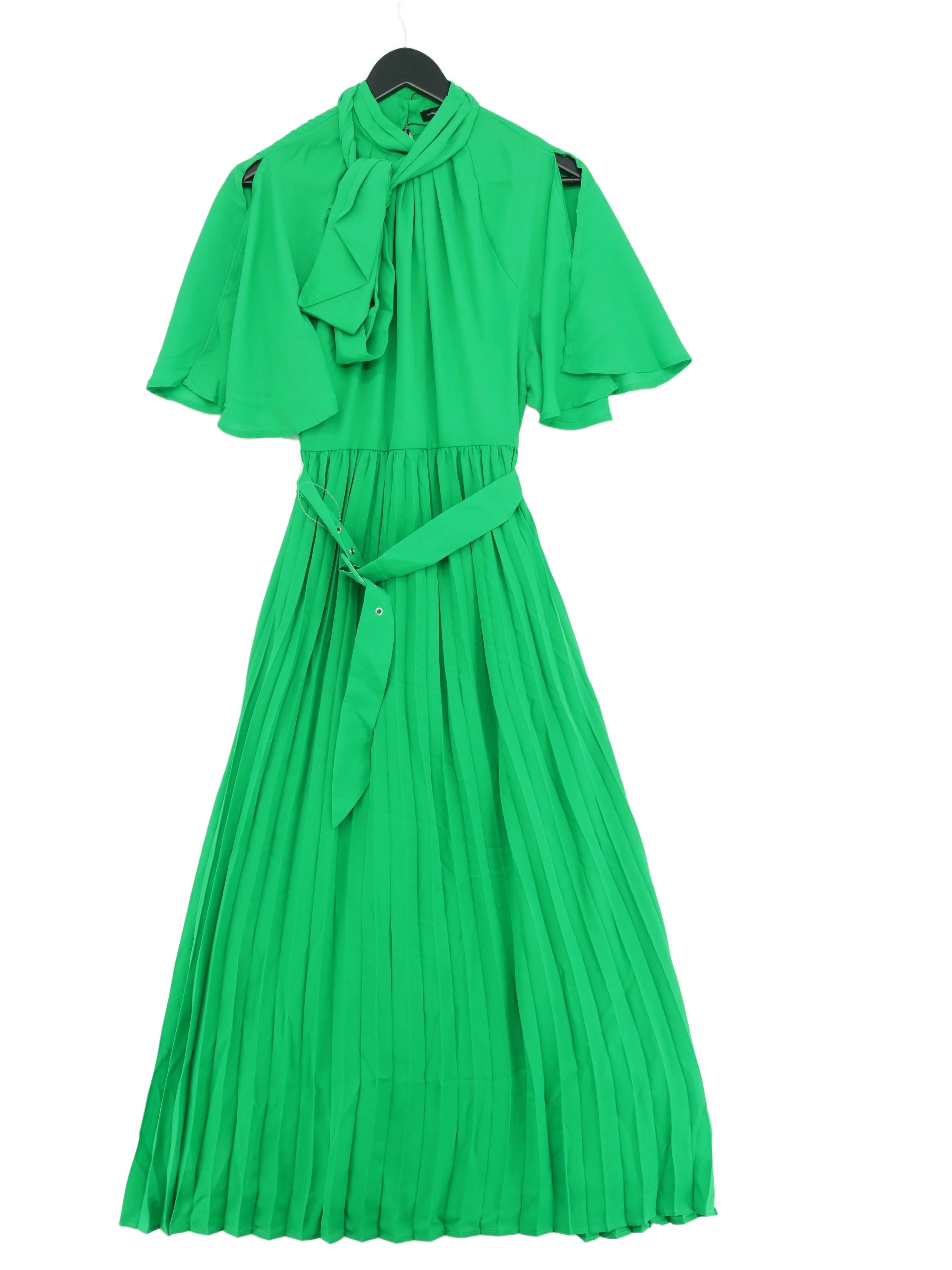 Karen Millen A-Line Midi Dress UK8 in Green RRP £89
