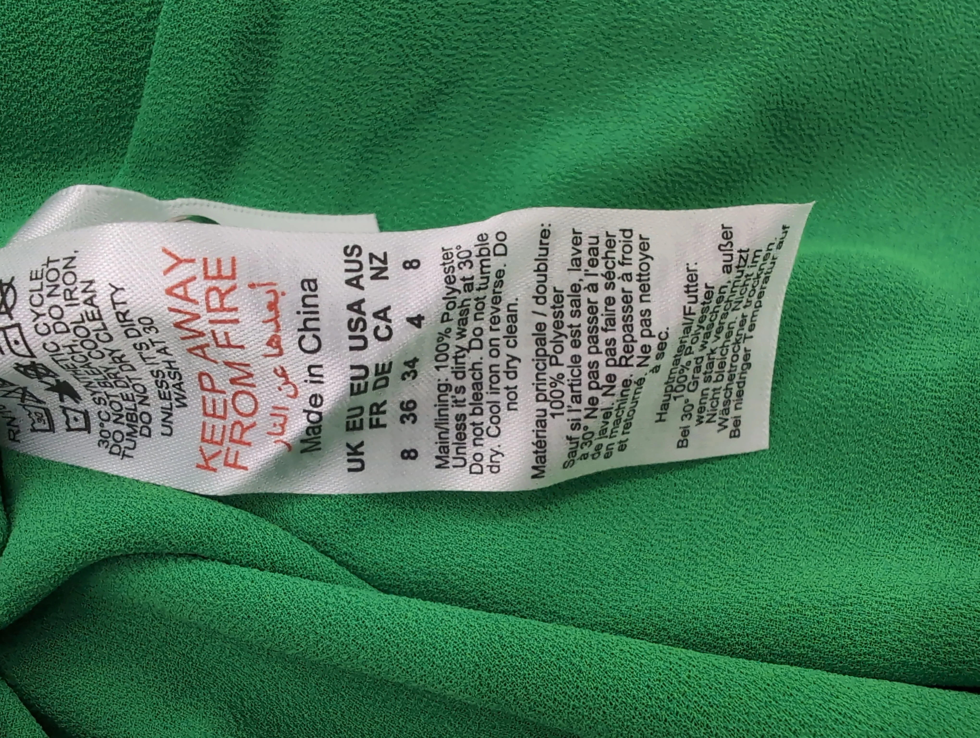 Karen Millen A-Line Midi Dress UK8 in Green RRP £89 - Image 6