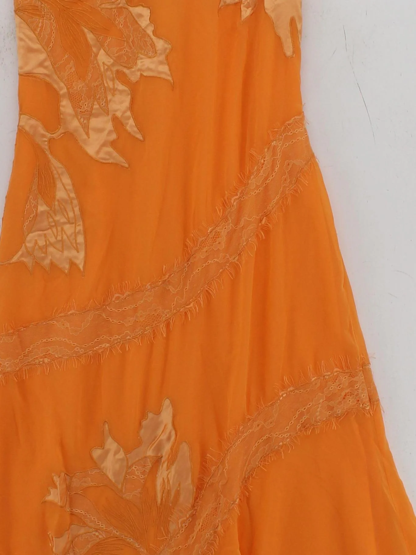 Karen Millen A-Line Midi Dress UK8 in Orange RRP £349 - Image 3