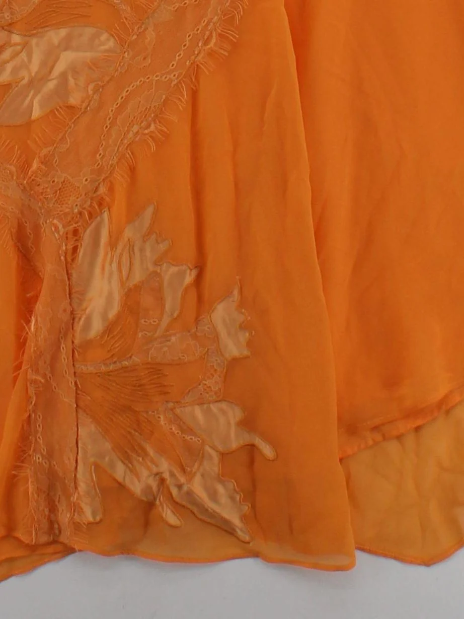Karen Millen A-Line Midi Dress UK8 in Orange RRP £349 - Image 4