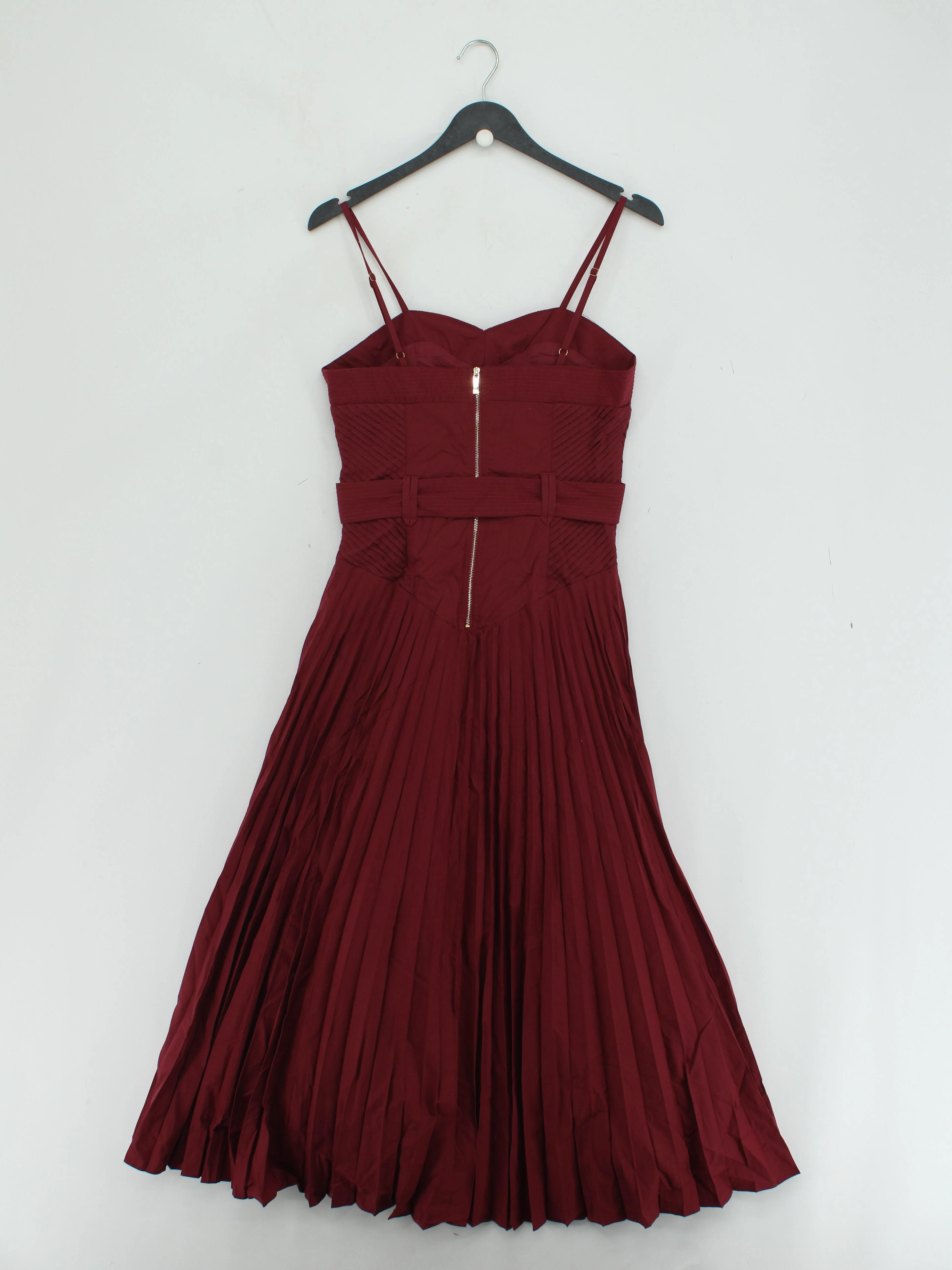 Karen Millen A-Line Midi Dress UK8 in Red RRP £159 - Image 2