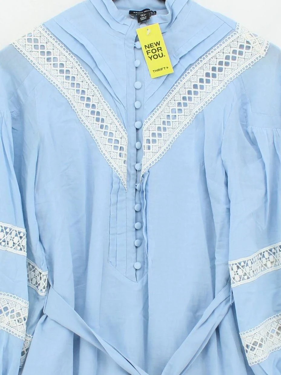 Karen Millen A-Line Mini Dress UK6 in Blue - Image 3