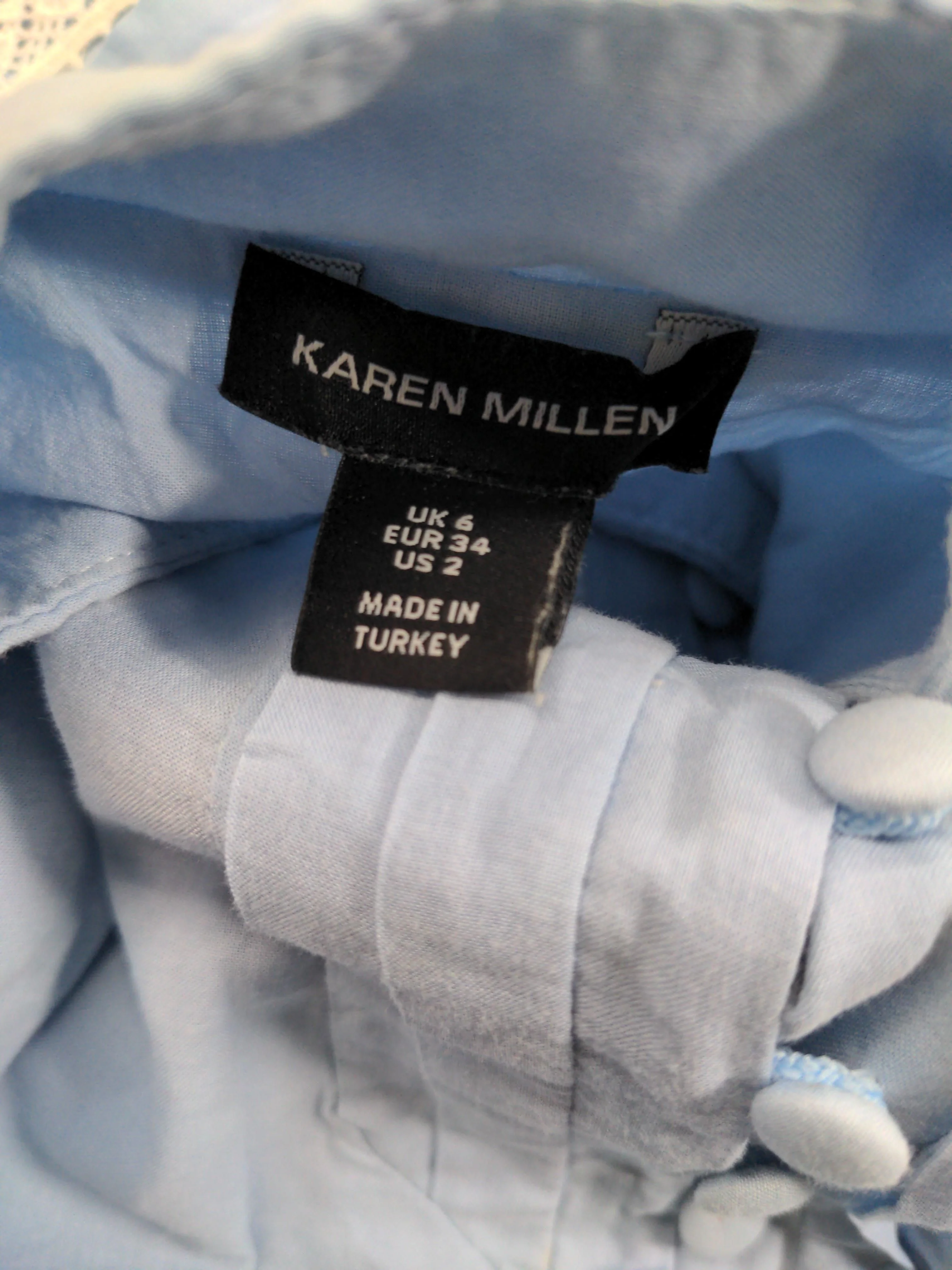 Karen Millen A-Line Mini Dress UK6 in Blue - Image 5