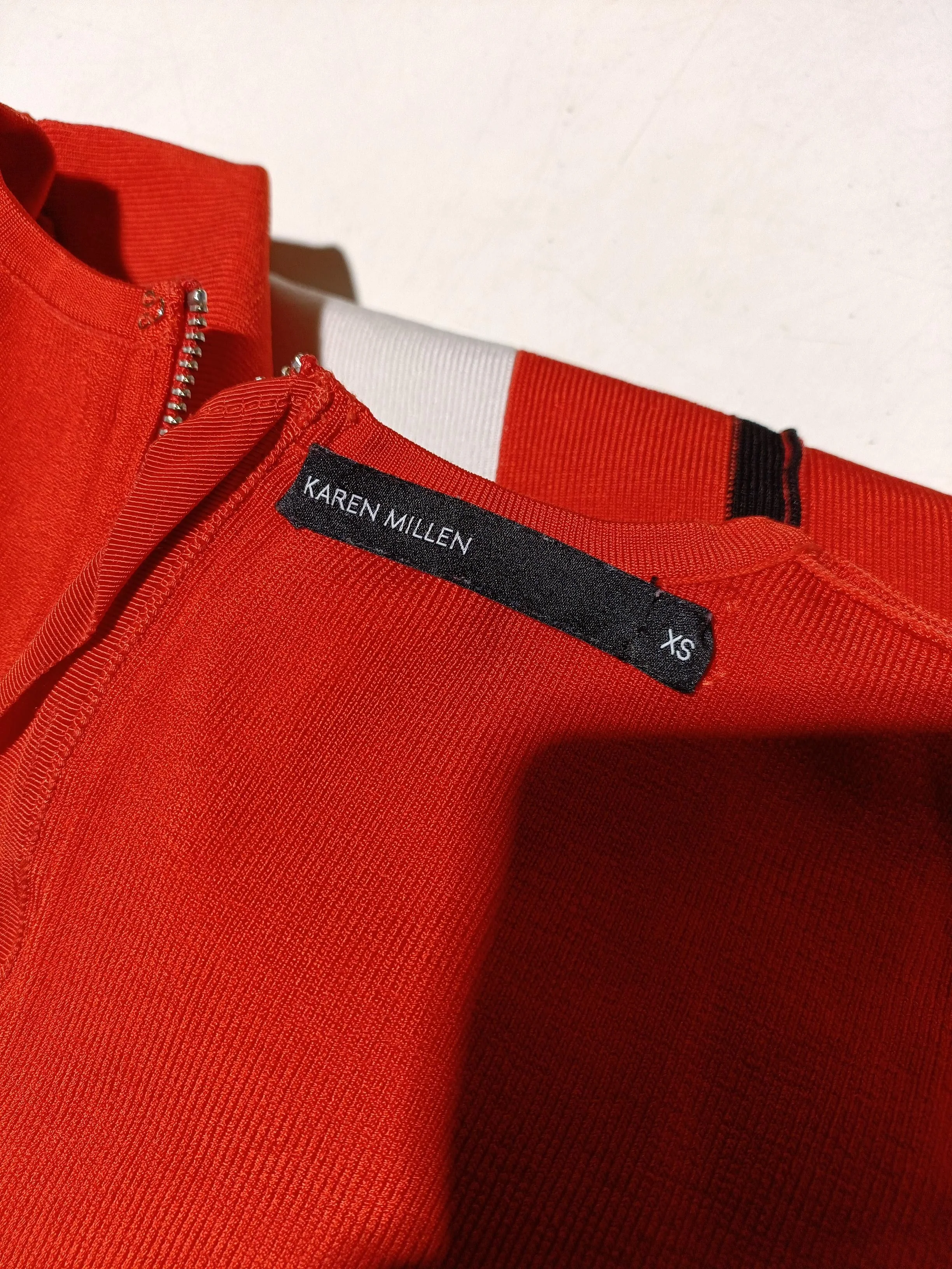 Karen Millen A-Line Mini Dress XS in Red - Image 5
