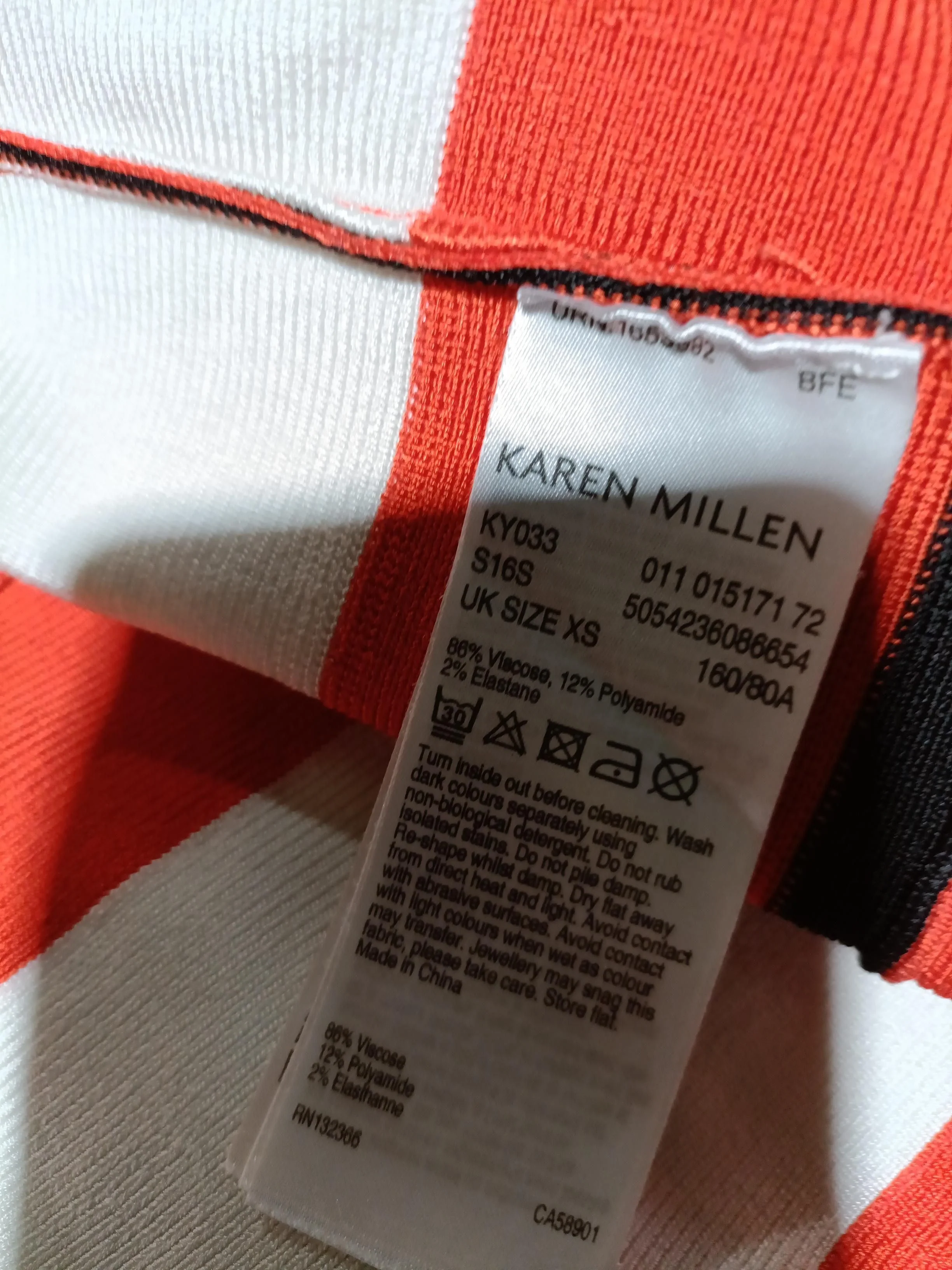 Karen Millen A-Line Mini Dress XS in Red - Image 6