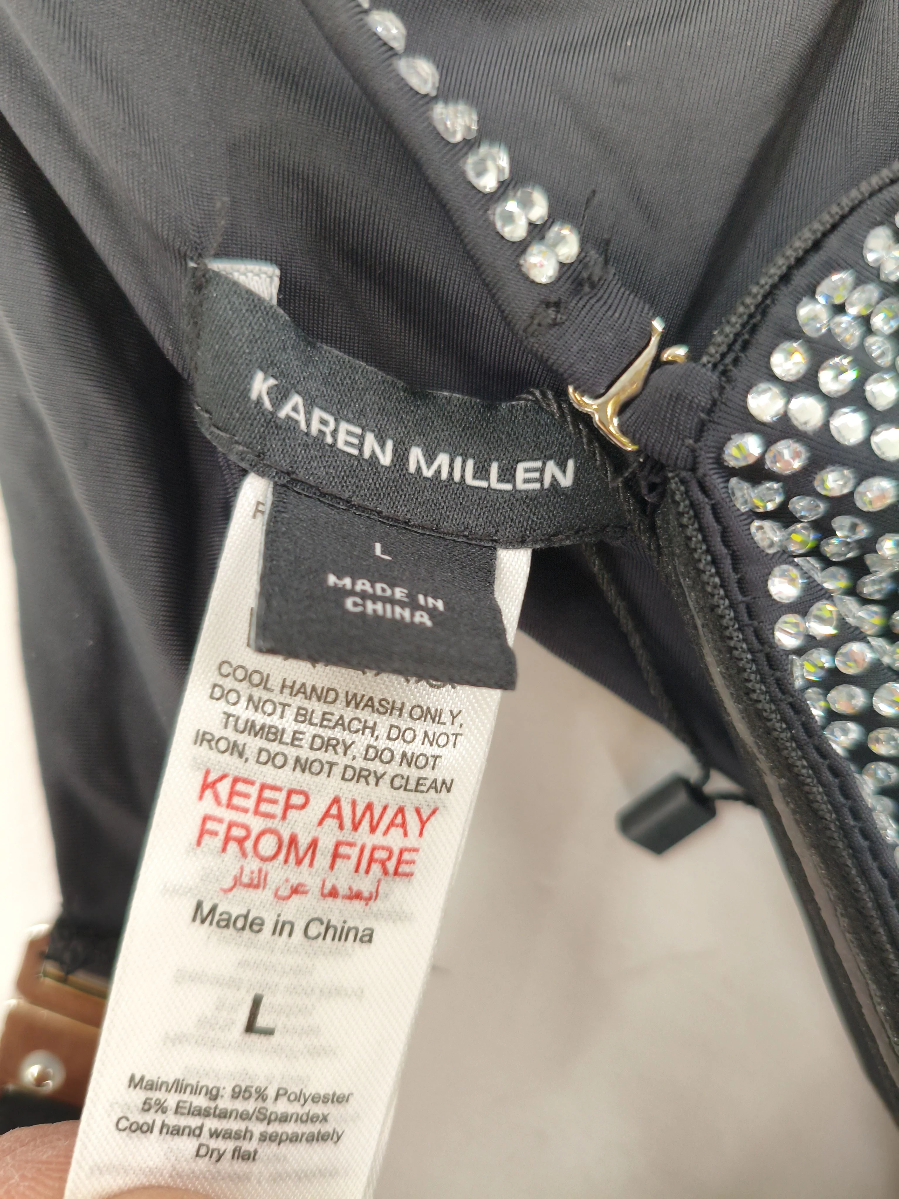 Karen Millen bandeau adjustable strap bikini top in black RRP £55 - Image 7