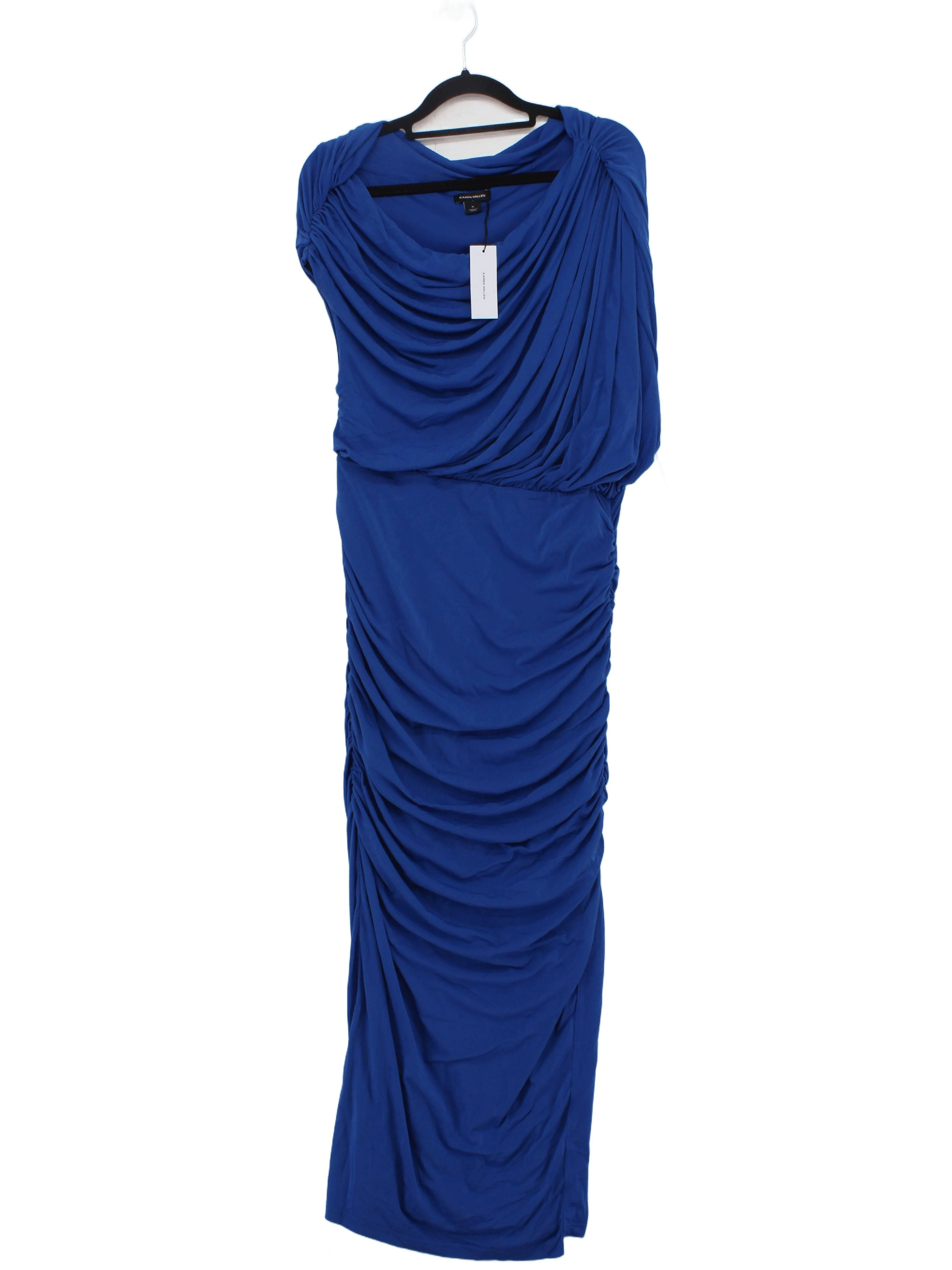 Karen Millen Bodycon Maxi Dress M in Blue RRP £89