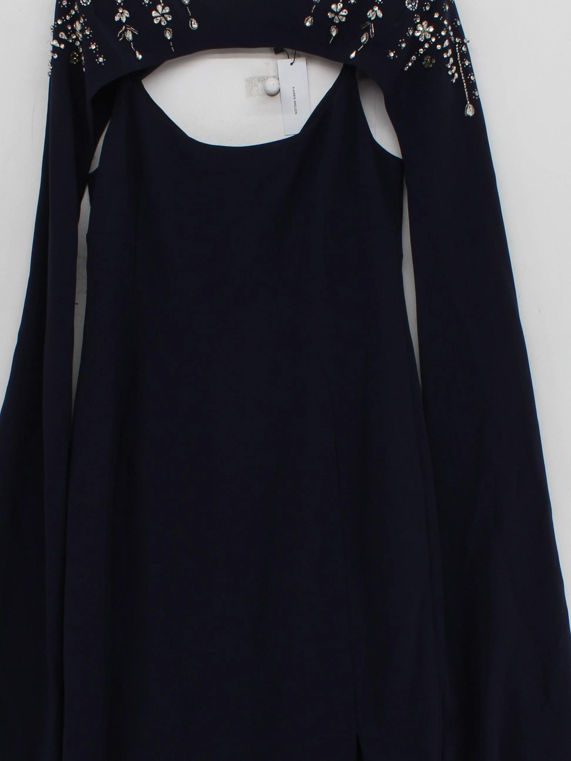 Karen Millen Bodycon Maxi Dress UK10 in Blue RRP £349 - Image 3