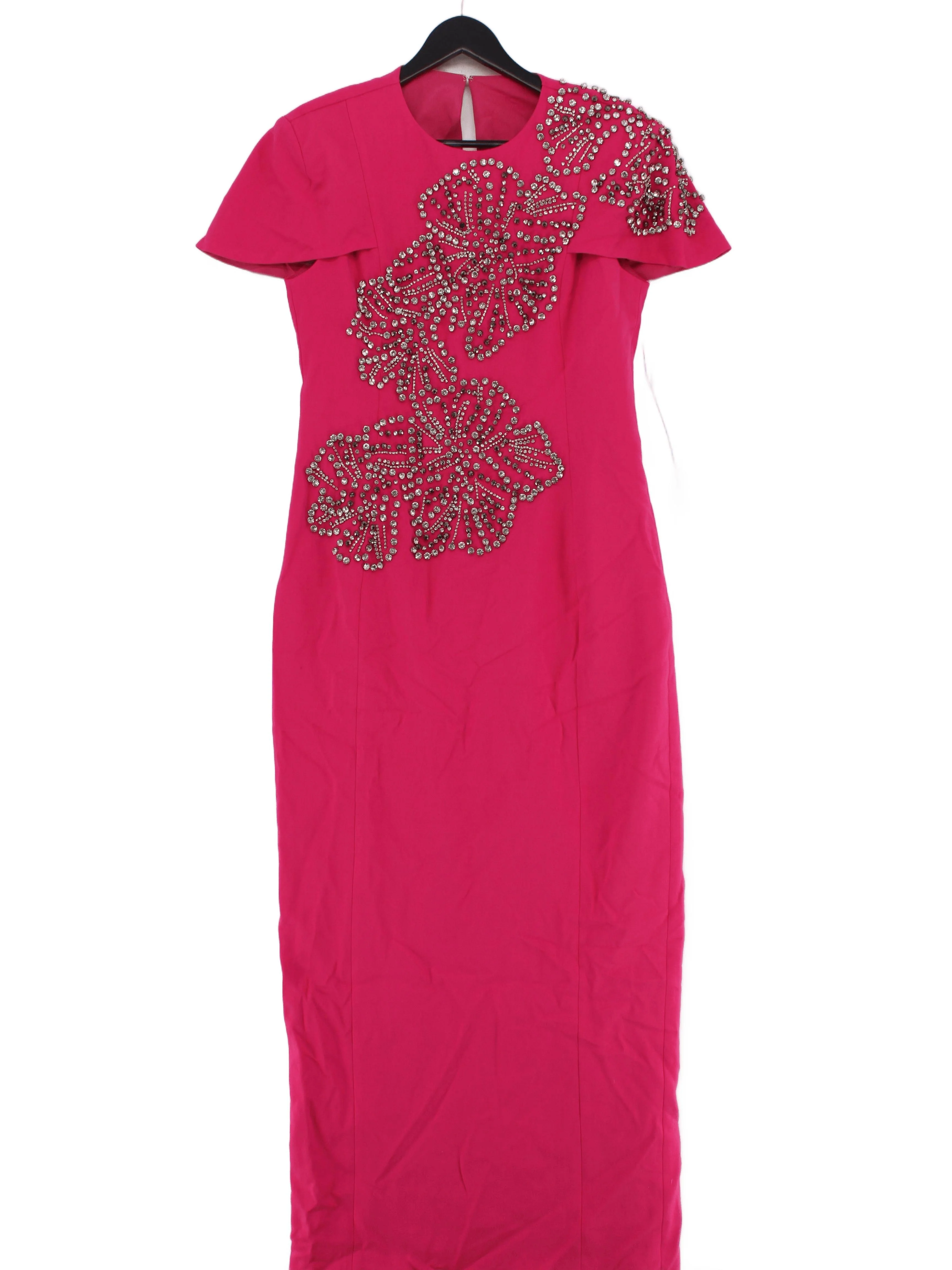 Karen Millen Bodycon Maxi Dress UK12 in Pink RRP £499
