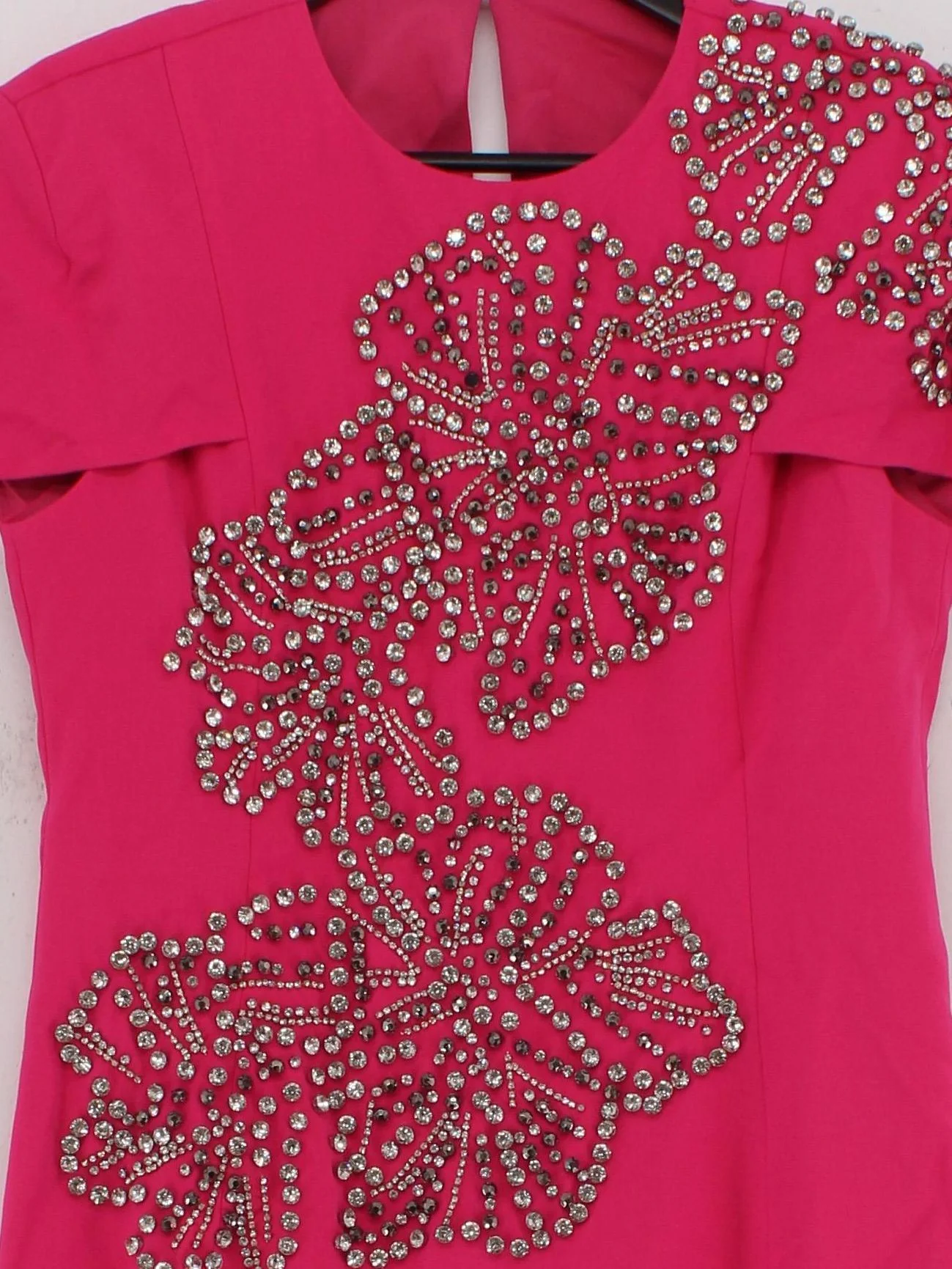 Karen Millen Bodycon Maxi Dress UK12 in Pink RRP £499 - Image 3