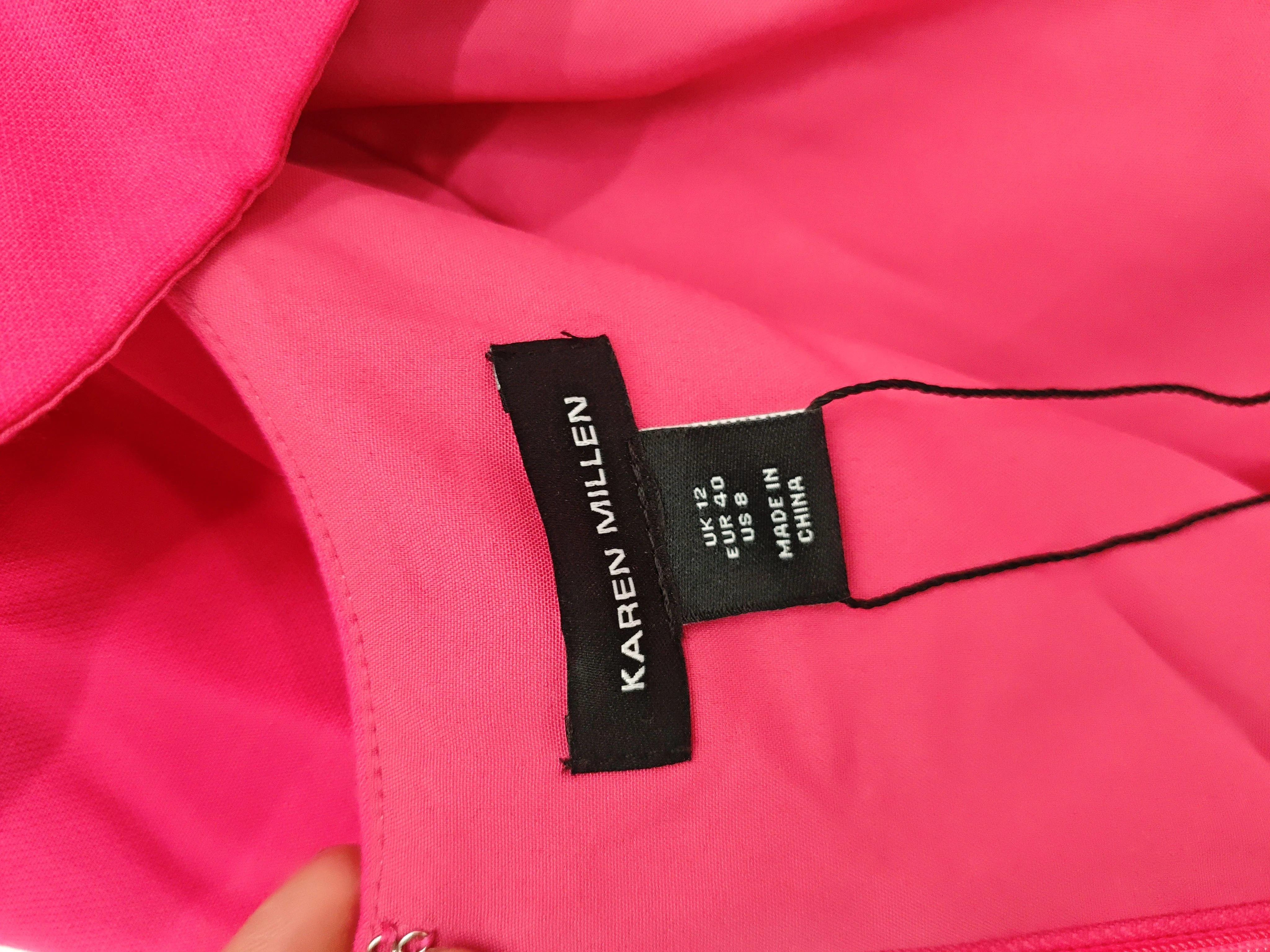 Karen Millen Bodycon Maxi Dress UK12 in Pink RRP £499 - Image 6