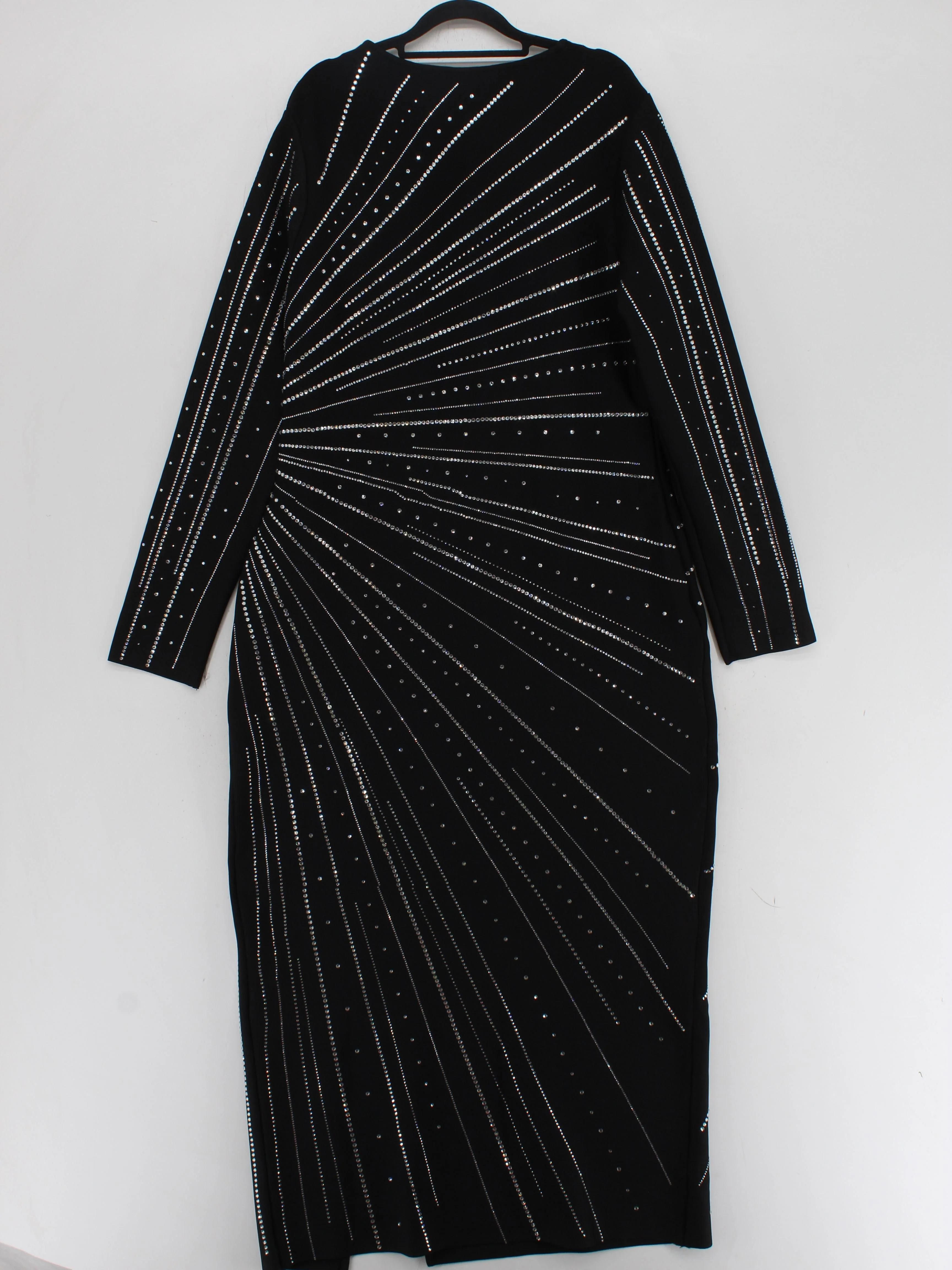 Karen Millen Bodycon Maxi Dress XL in Black RRP £219 - Image 2