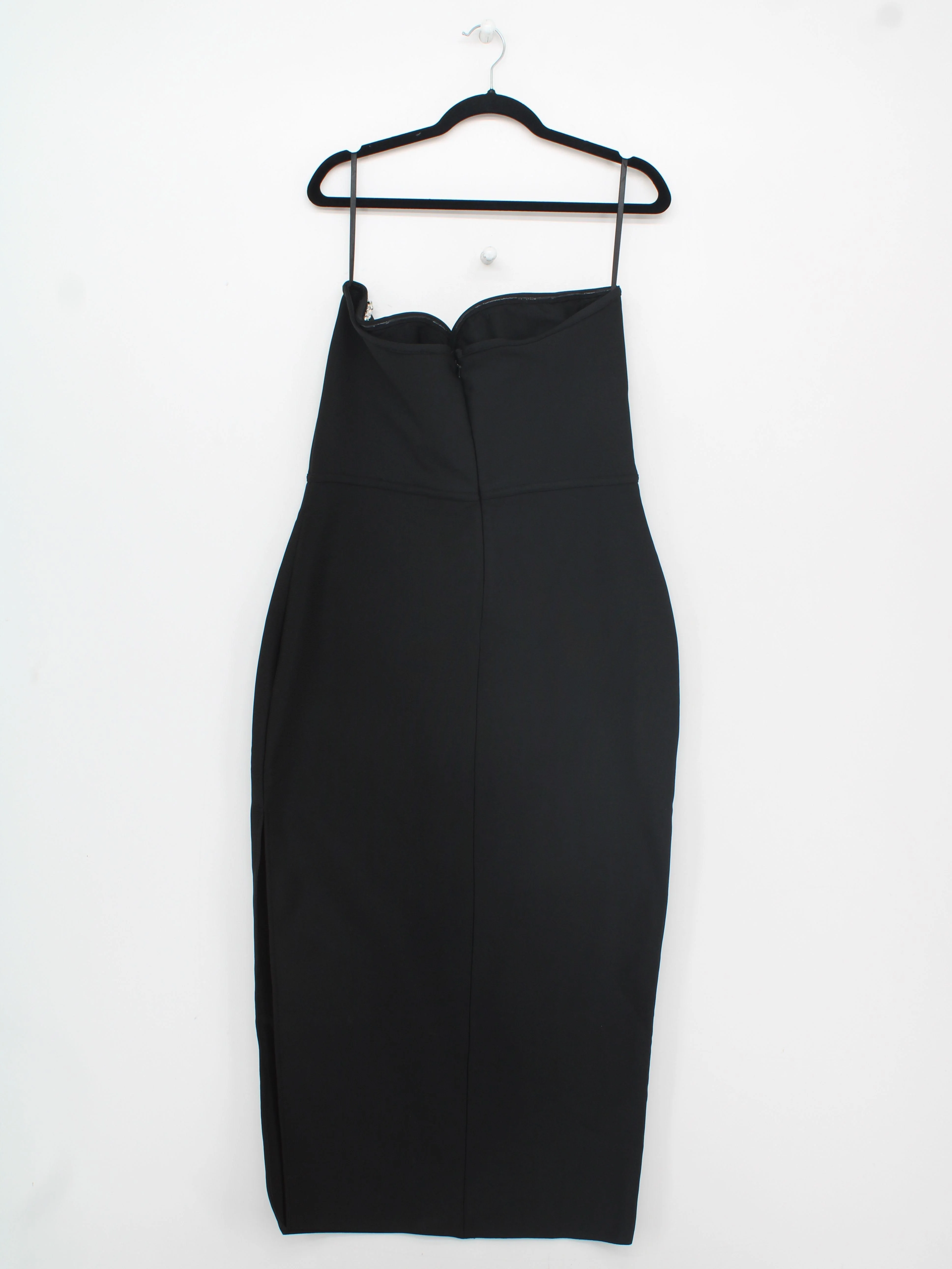 Karen Millen Bodycon Midi Dress L in Black RRP £109 - Image 2