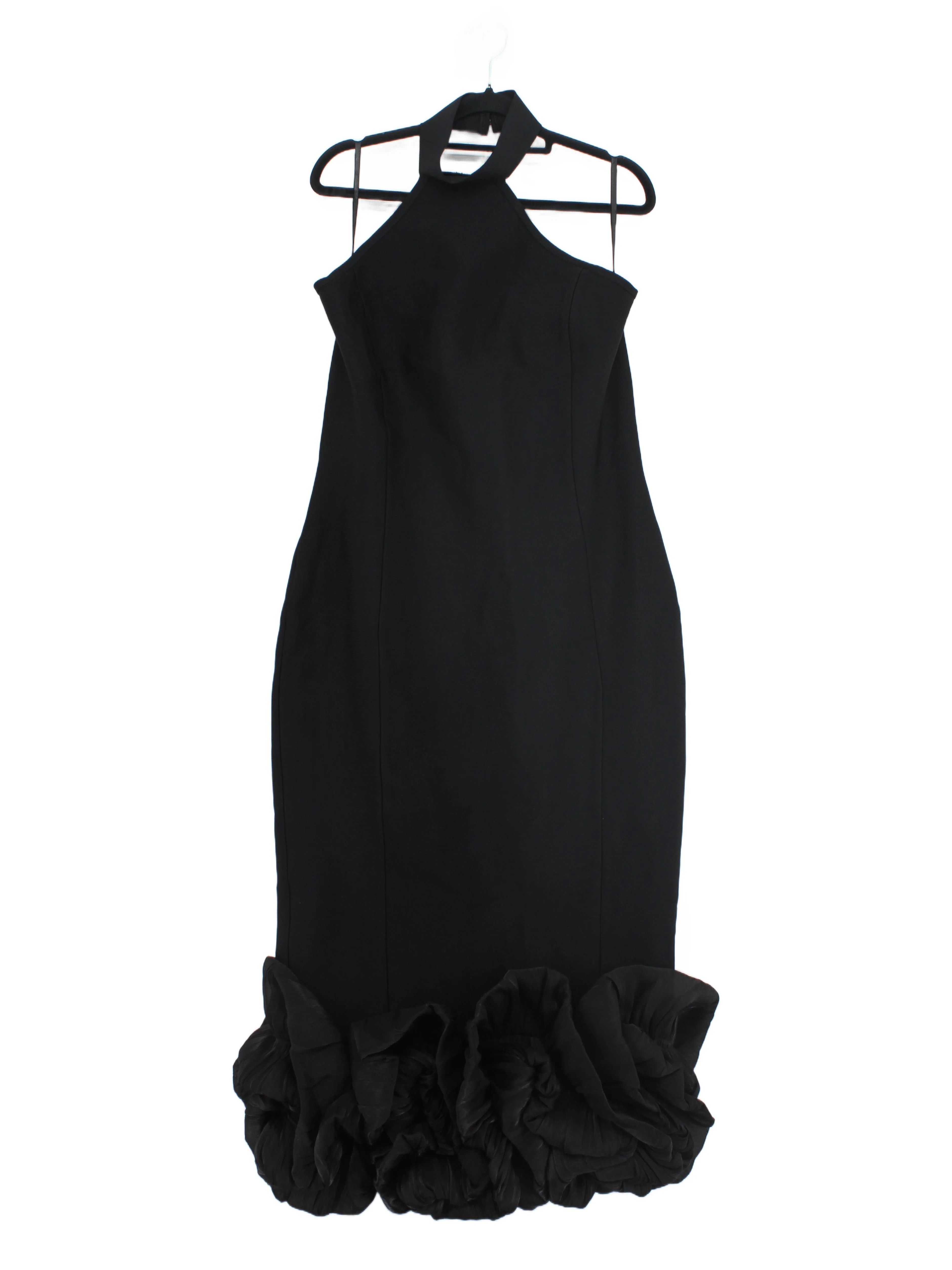 Karen Millen Bodycon Midi Dress L in Black RRP £119