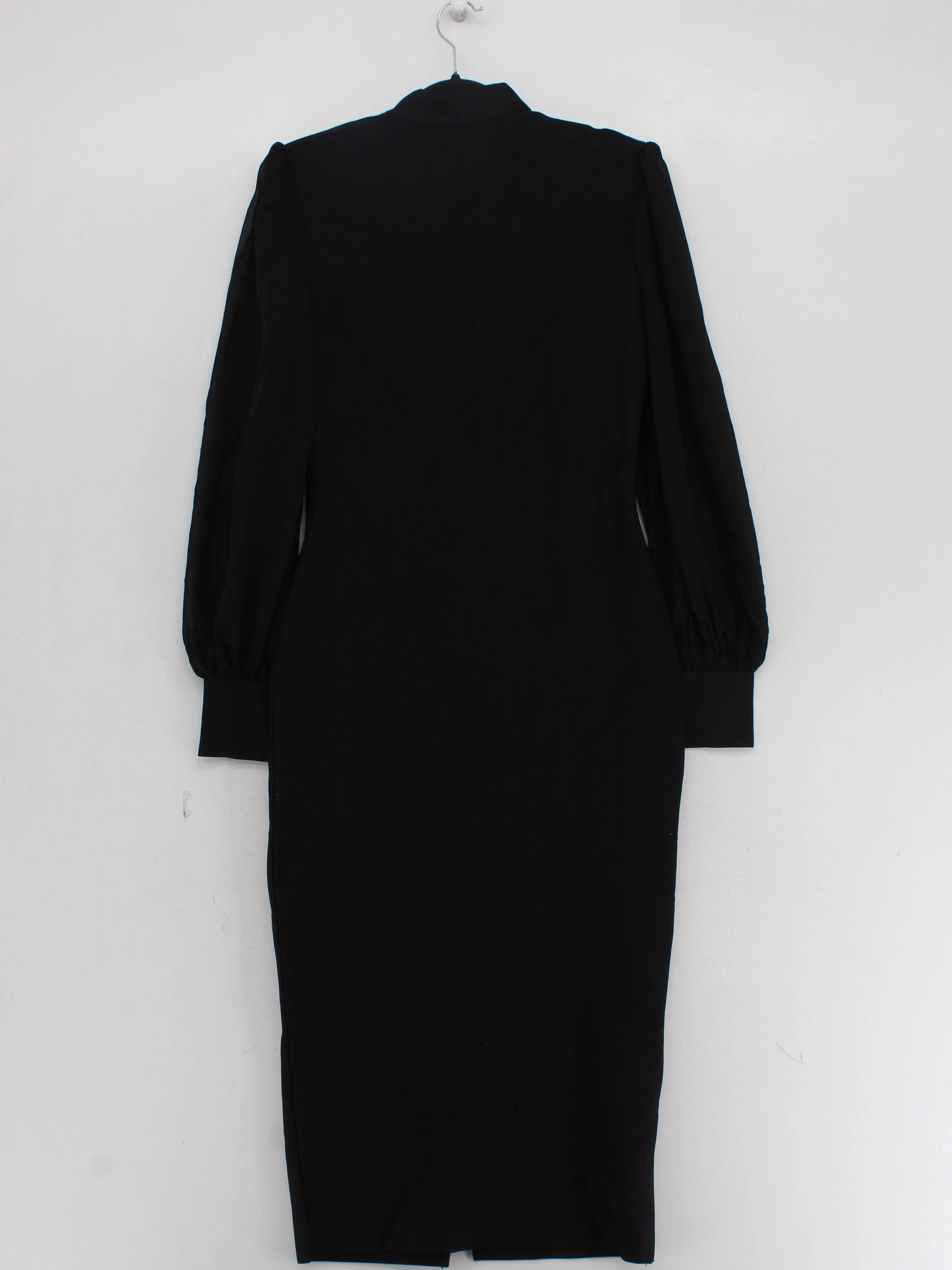 Karen Millen Bodycon Midi Dress M in Black RRP £109 - Image 2